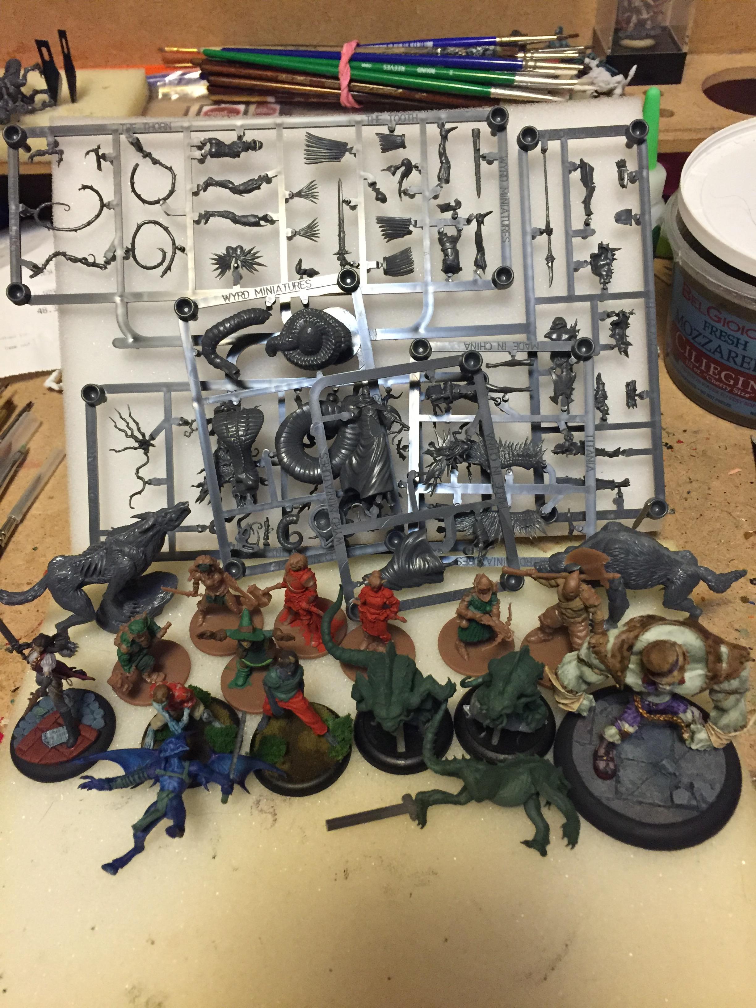 Malifaux, Work In Progress, Wyrd, Zombicide Black Plague