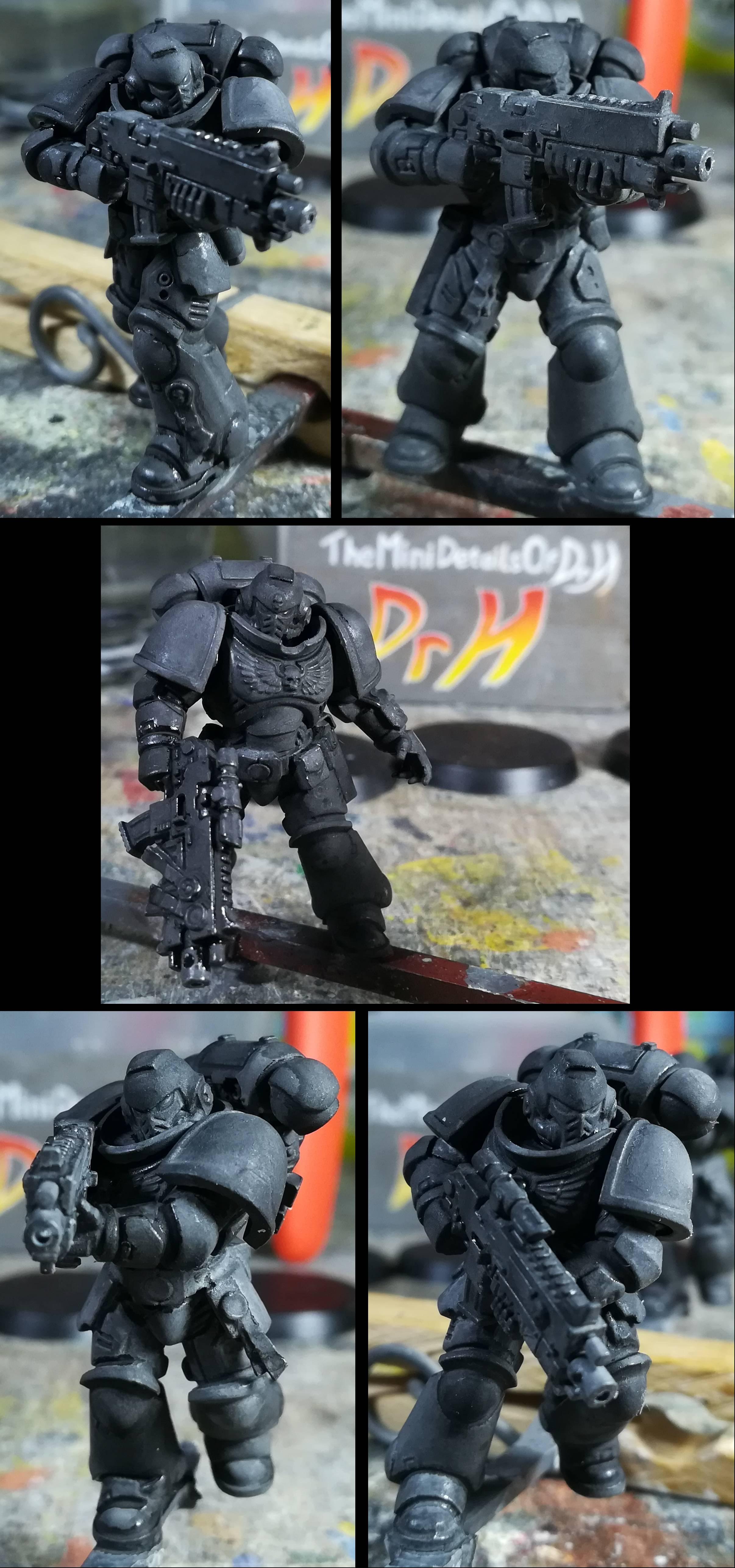 Intercessors Squad a pip 1; just undercoat