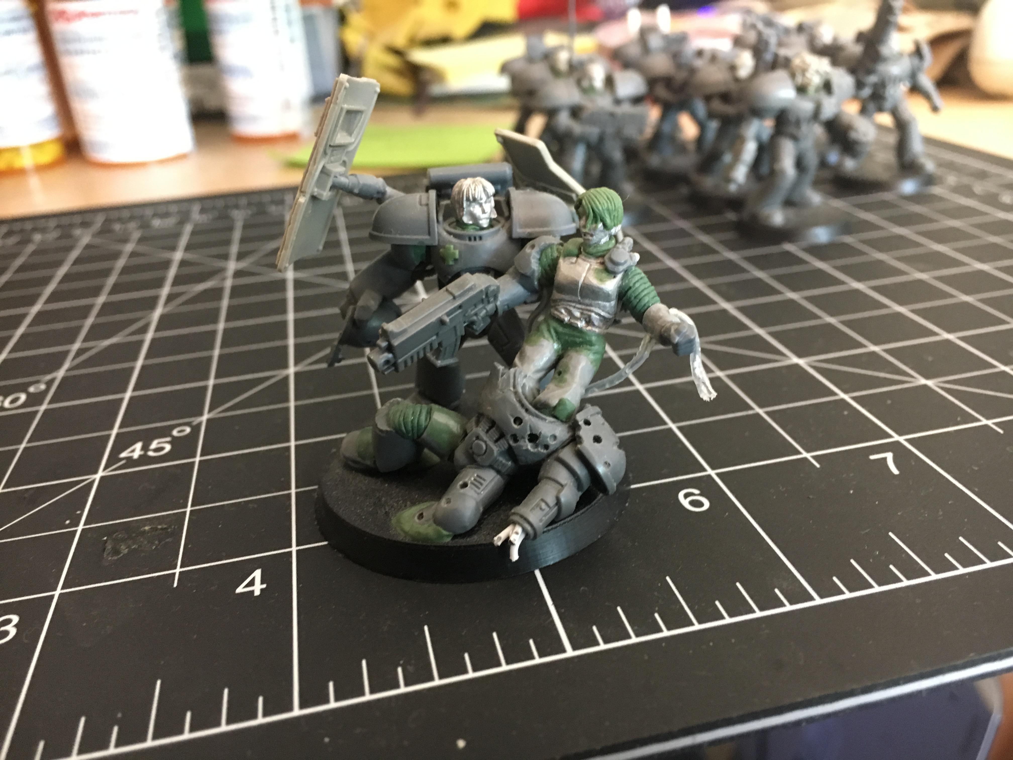 Conversion, Greenstuff, Medic, Space Marines, Starhammer