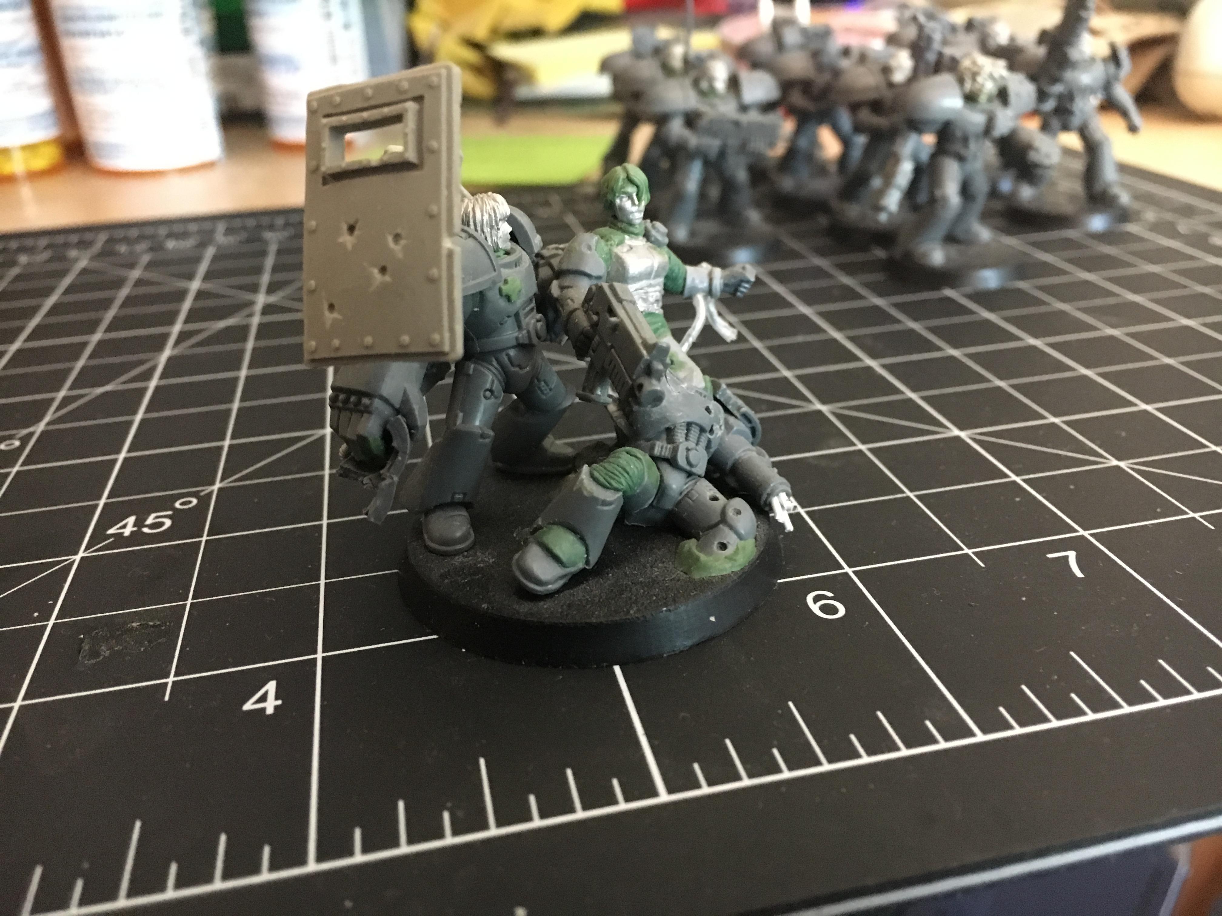 Conversion, Greenstuff, Medic, Space Marines, Starhammer
