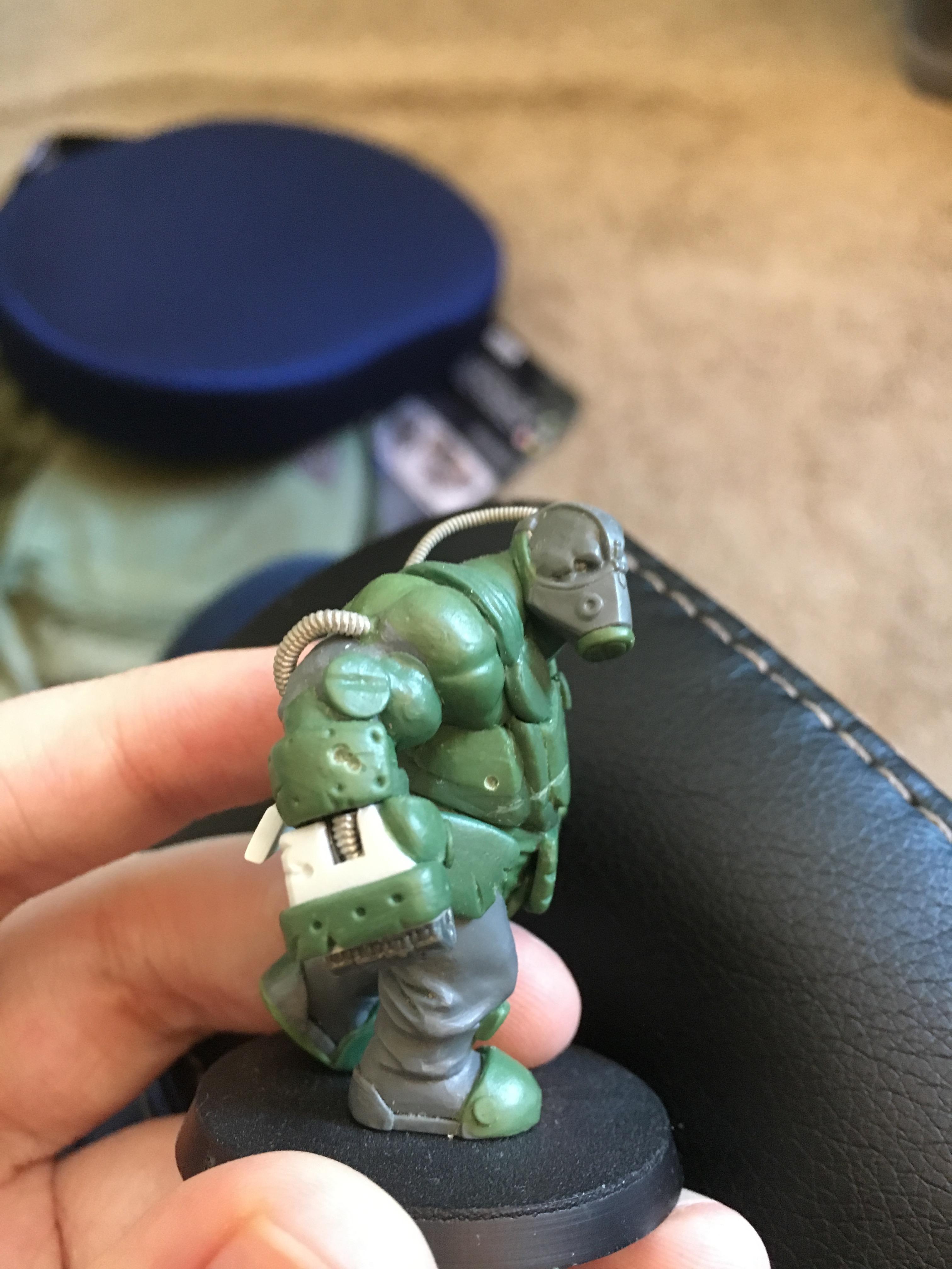 Conversion, Cyberpunk, Greenstuff, Ogres, Ogryns, Starhammer