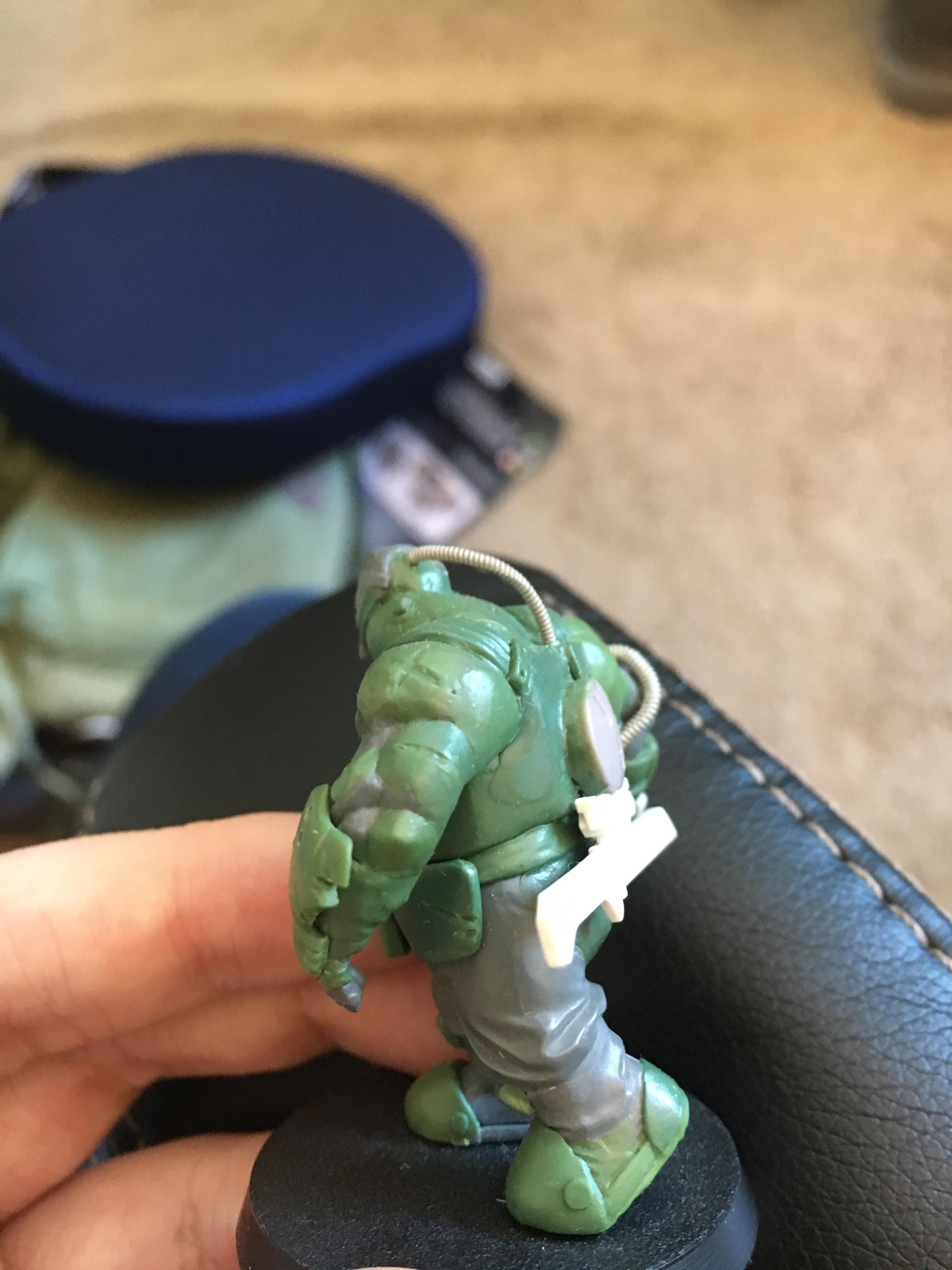 Conversion, Cyberpunk, Greenstuff, Ogres, Ogryns, Starhammer