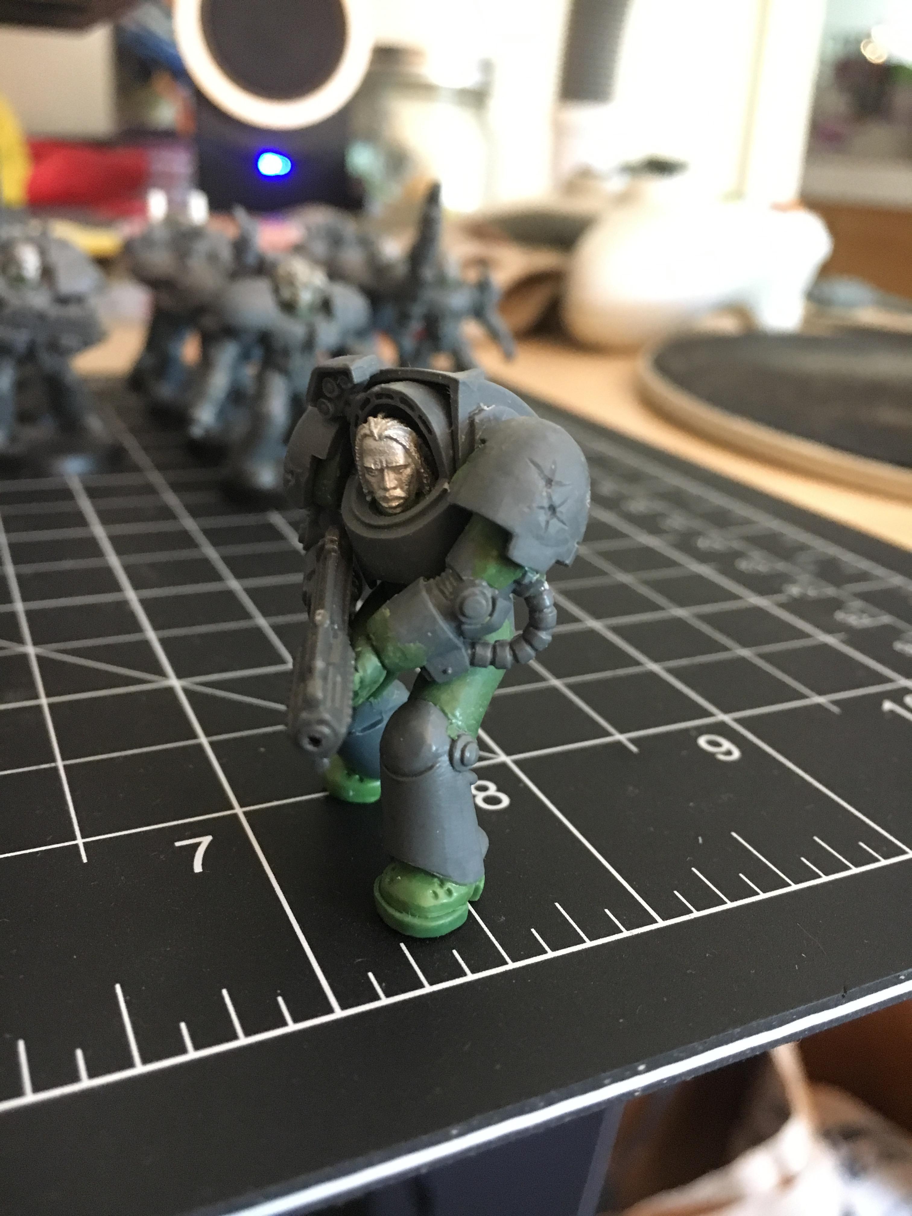 Conversion, Greenstuff, Space Marines, Starhammer, Terminator Armor