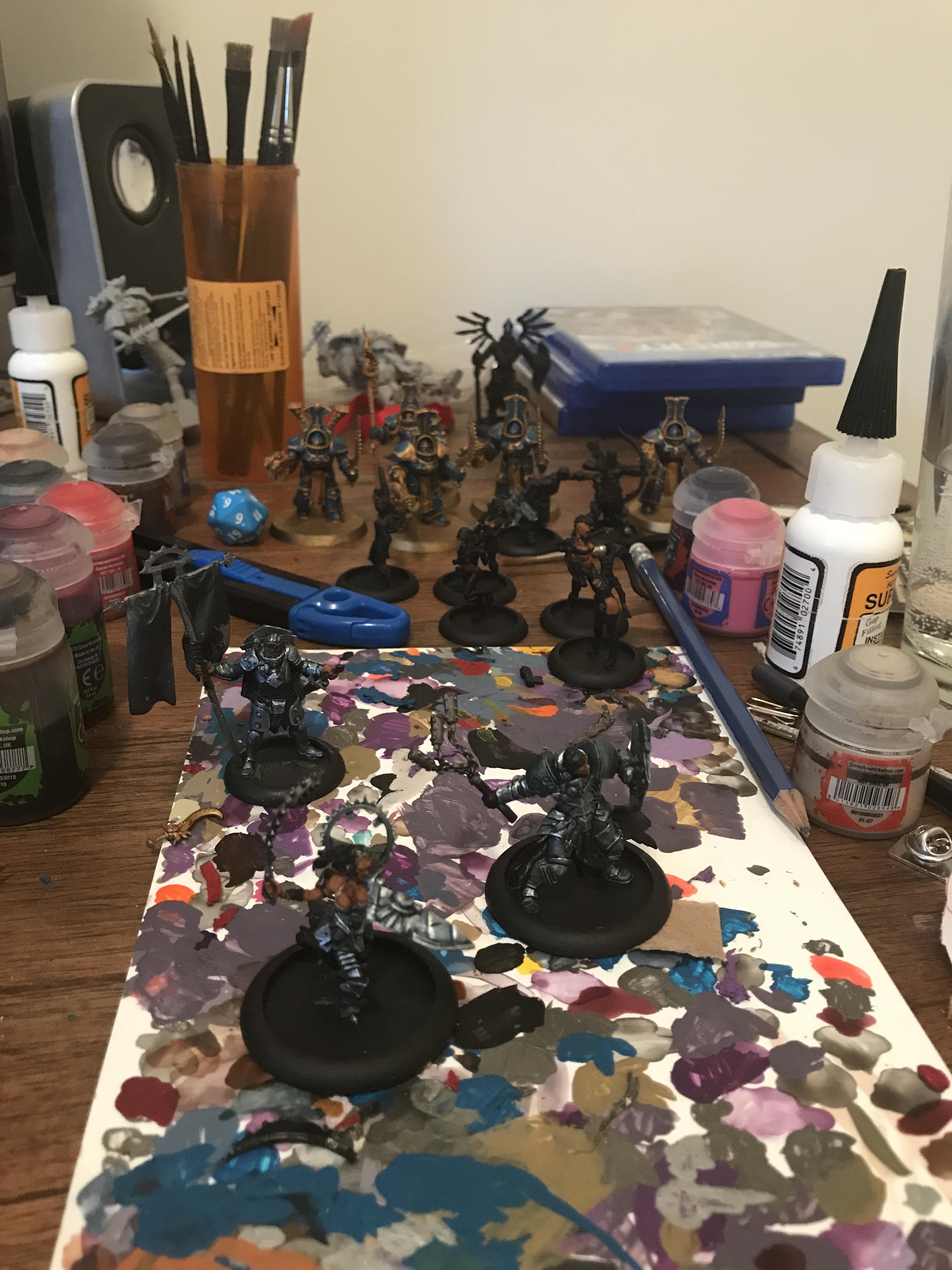Current painting table, hoping to finish these in the next week