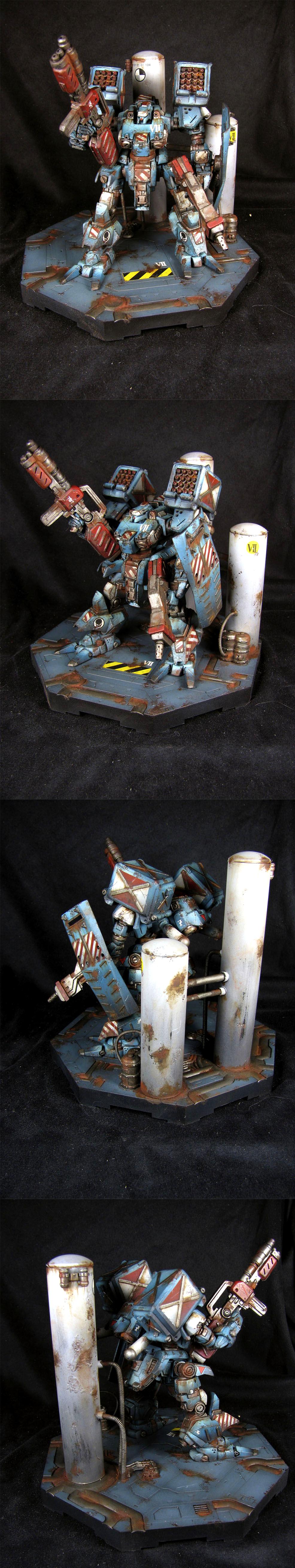 Anime, Gundam, Mecha, Rust, Weathered