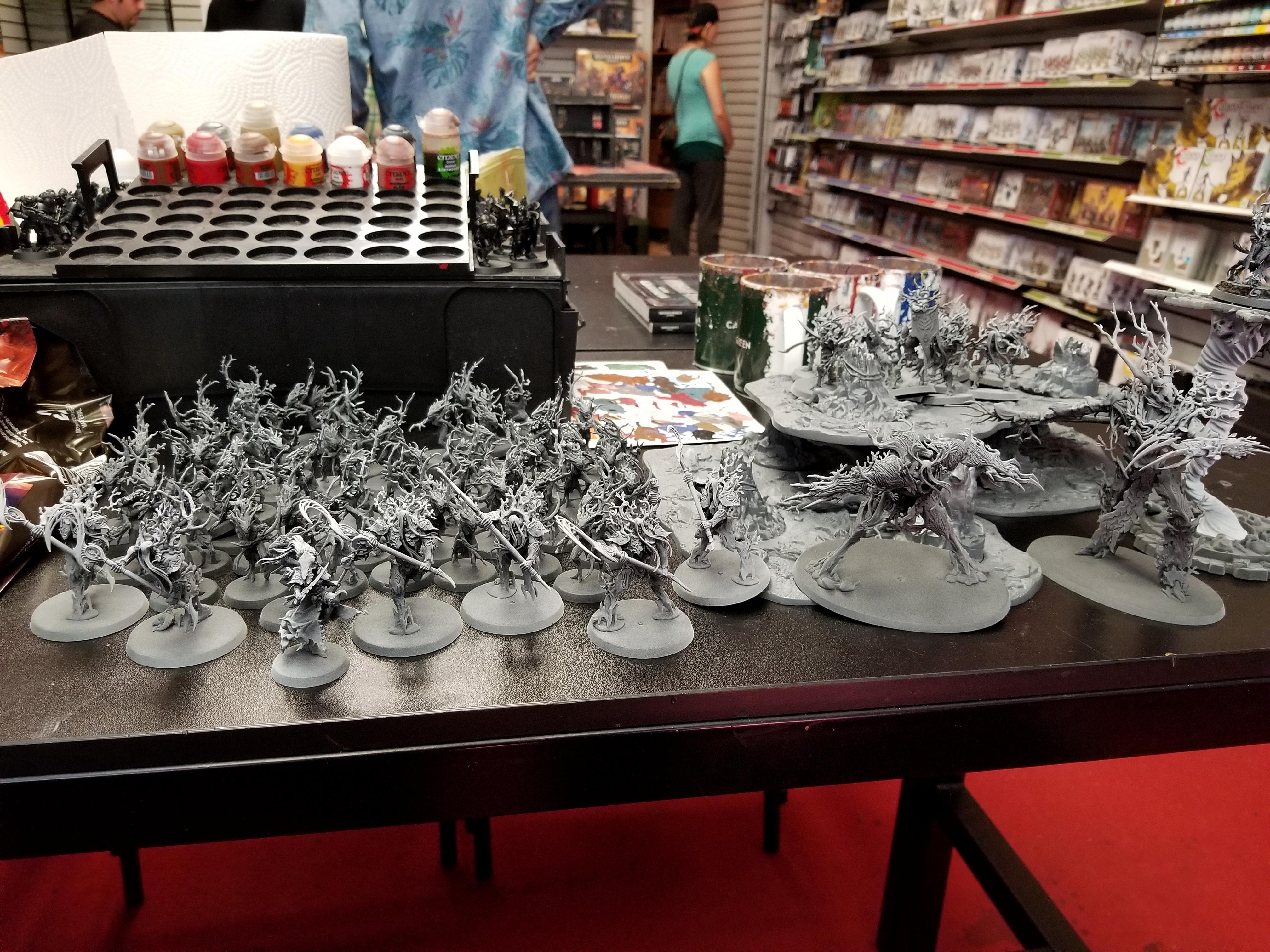 Primered, Sylvaneth, Work In Progress