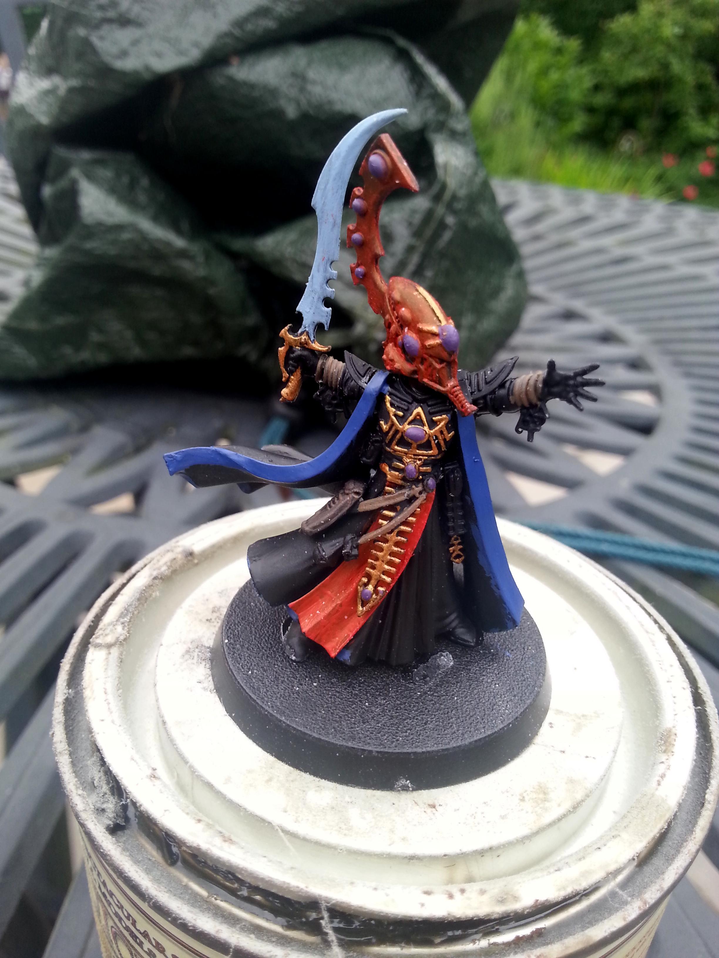 Eldar, Eldrad, Farseer, Painted, Plastic, Warhammer 40,000, Work In Progress