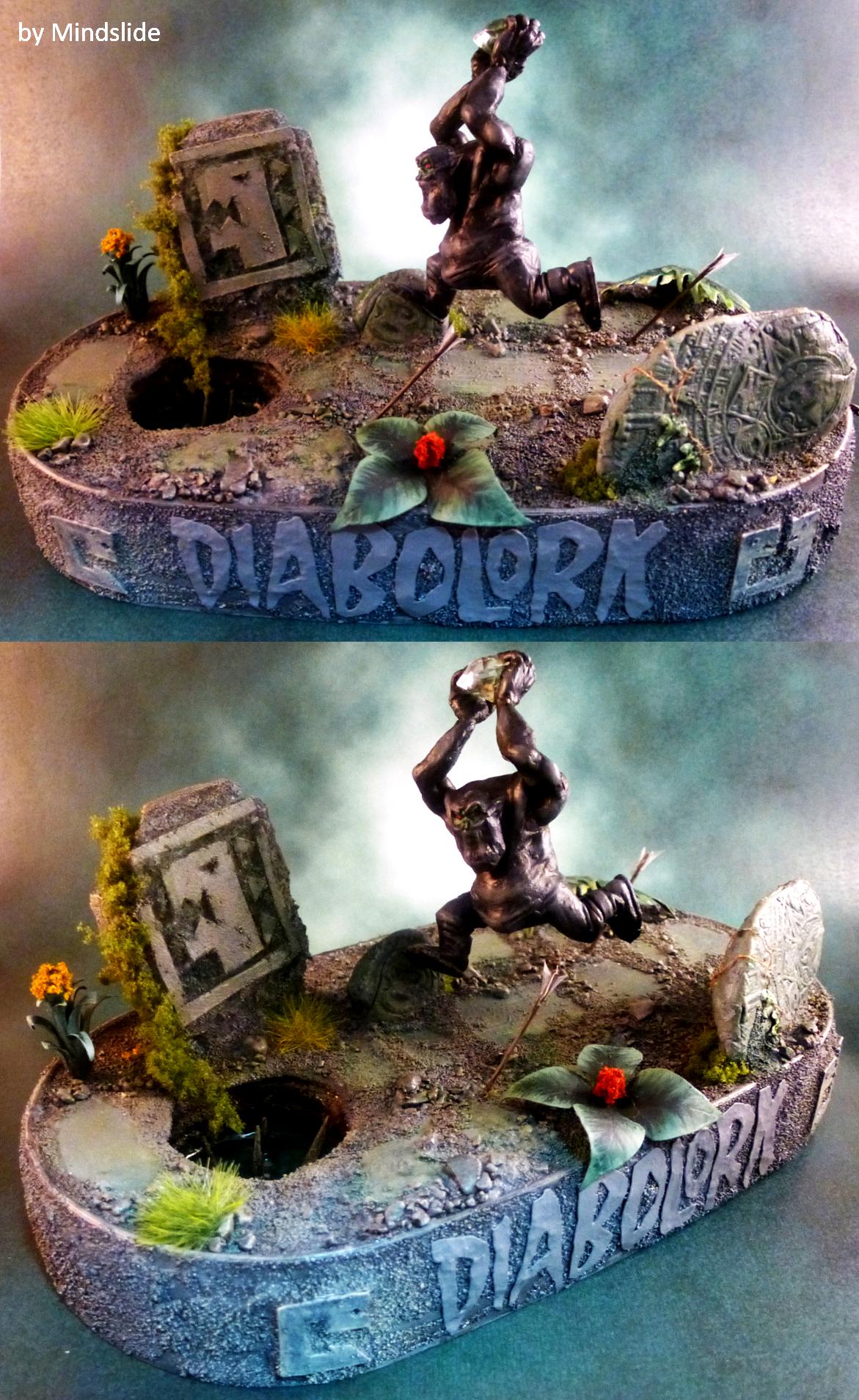 Diabolik, Diorama, Games-workshop, Lizardmen, Orks, Slann