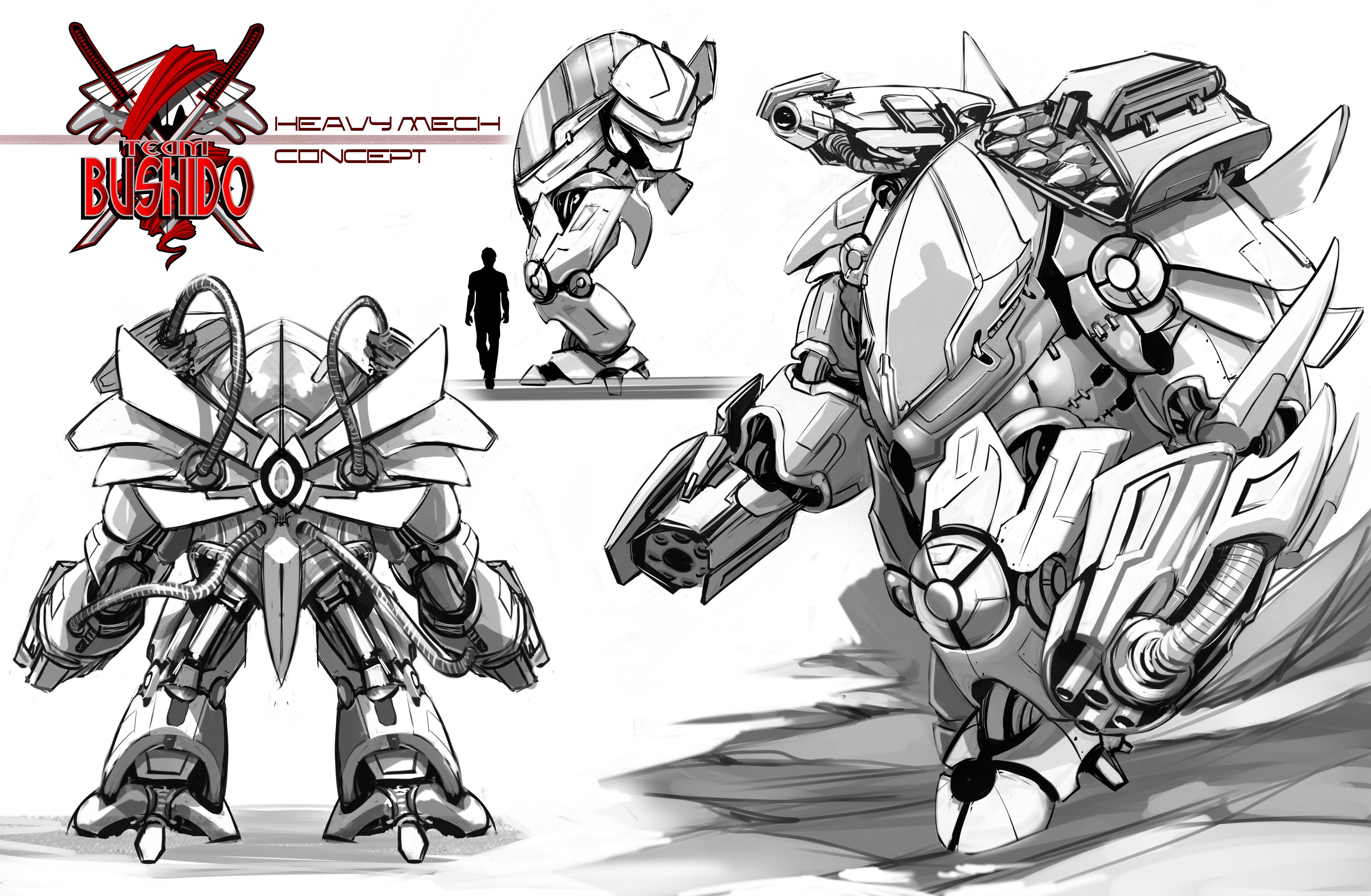 Team Bushido Heavy Mech Art