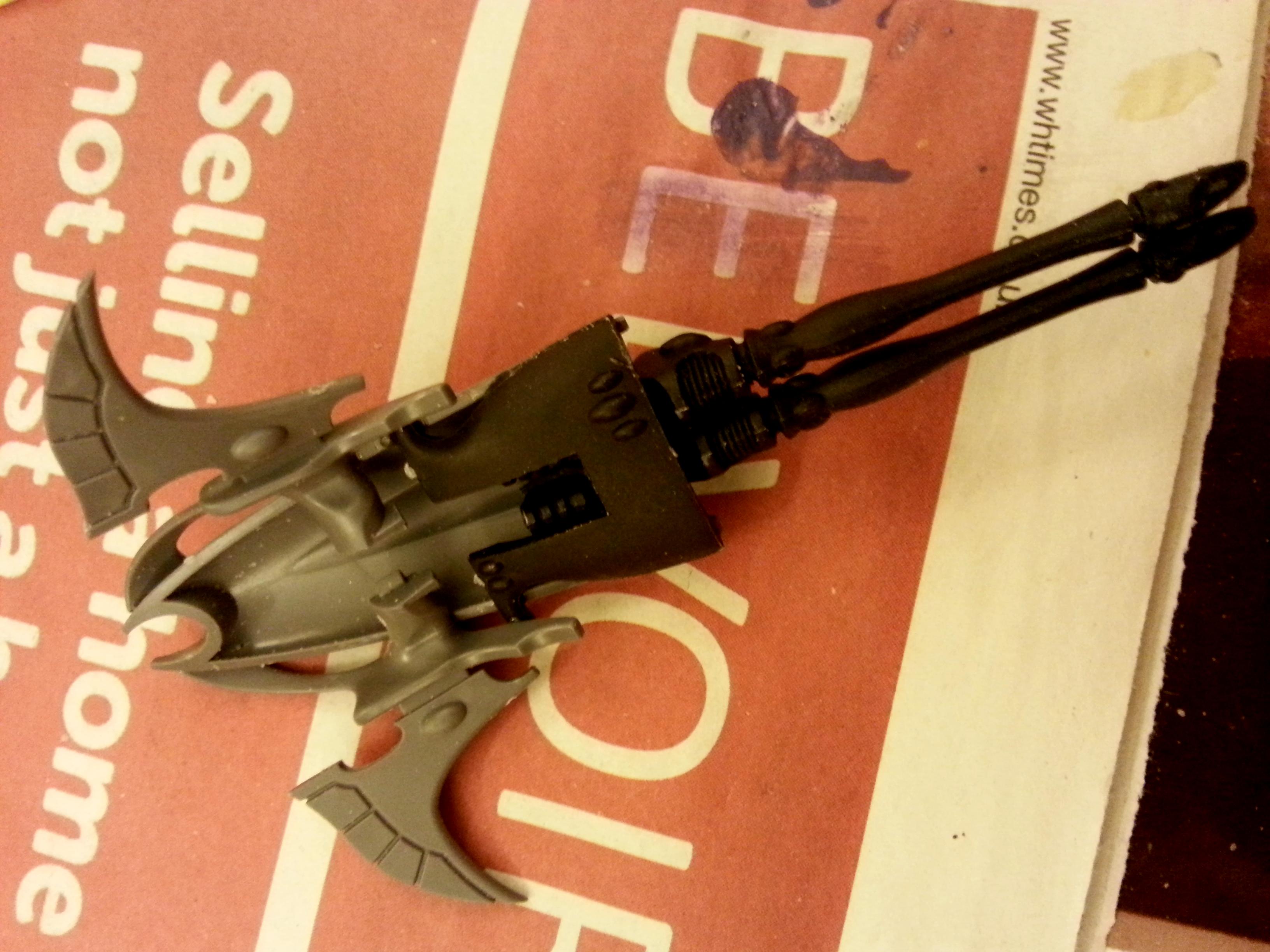 Conversion, Eldar, Painted, Turret, Warhammer 40,000, Wave Serpent, Work In Progress