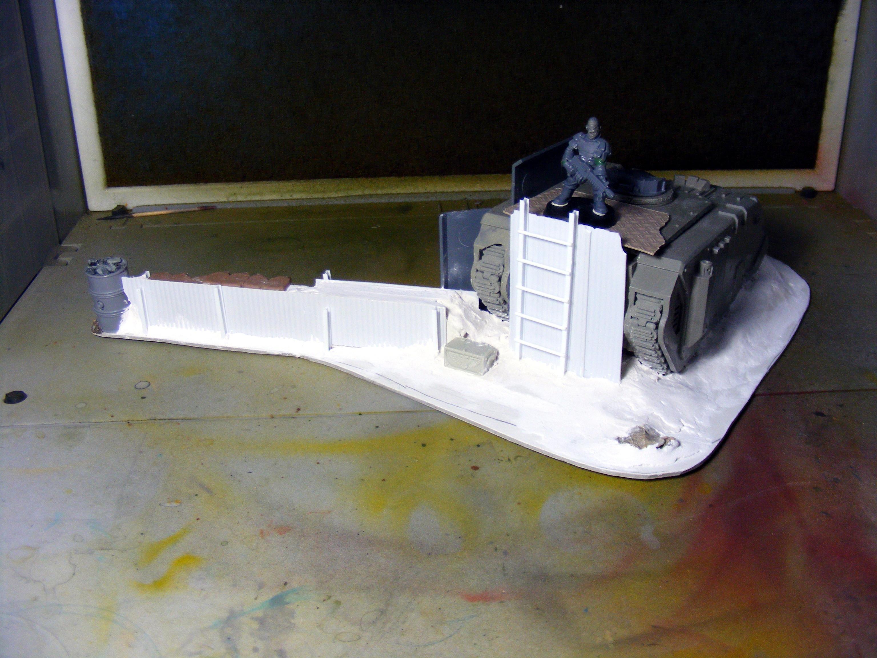 Terrain, tank wreck terrain wip 2