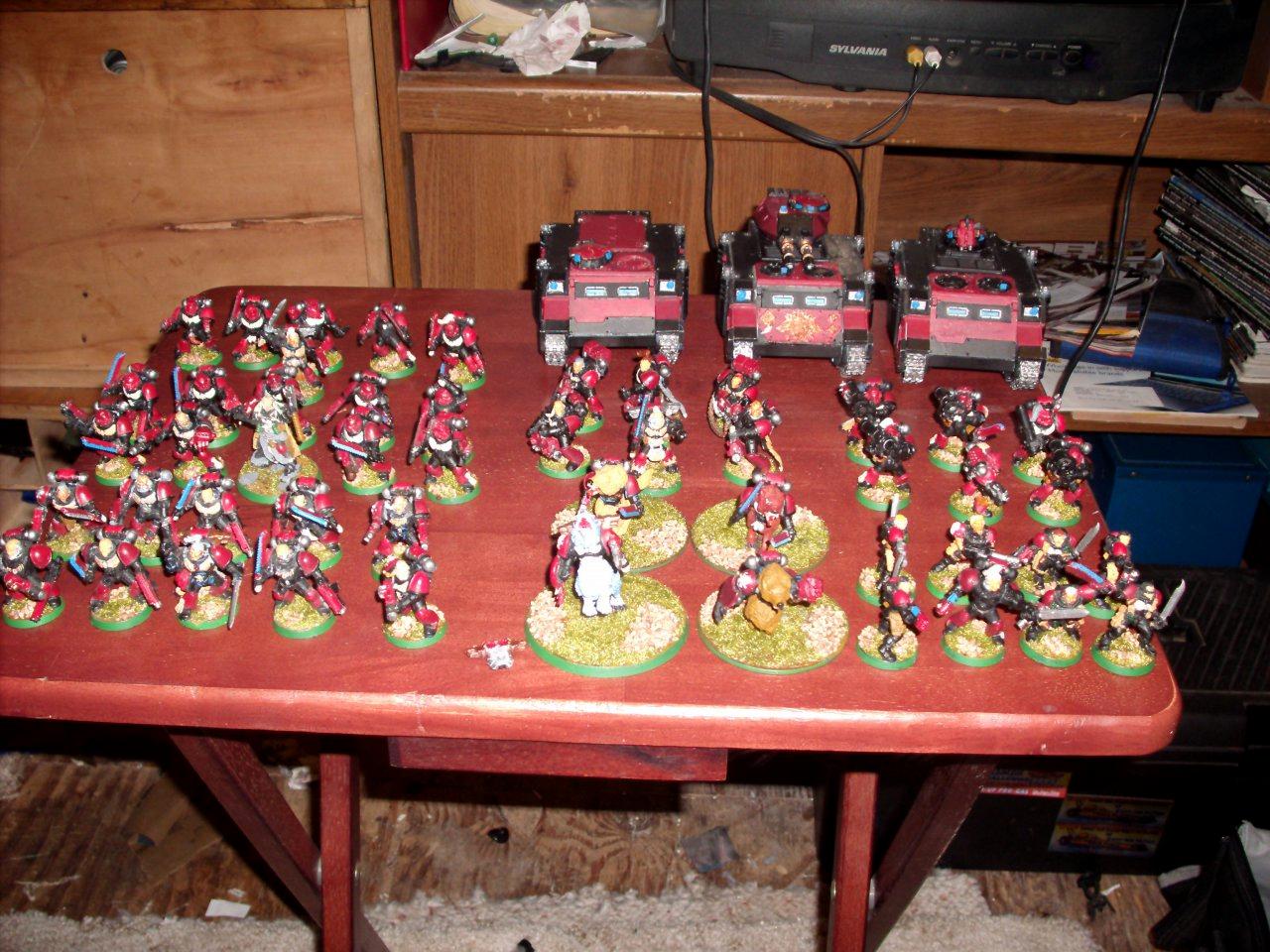 Dire Wolves, Grey Hunters, Long Fangs, Rune Priest, Space Wolfs, Thunderwofl Riders