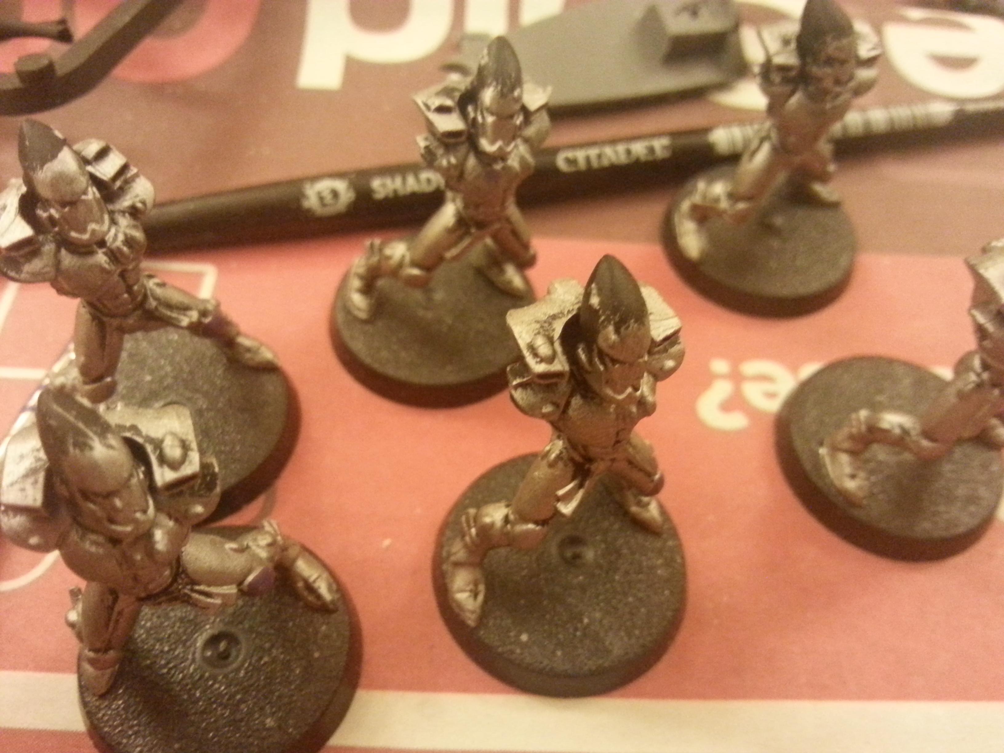 Eldar, Guardians, Painted, Plastic, Shuriken Catapult, Warhammer 40,000, Work In Progress