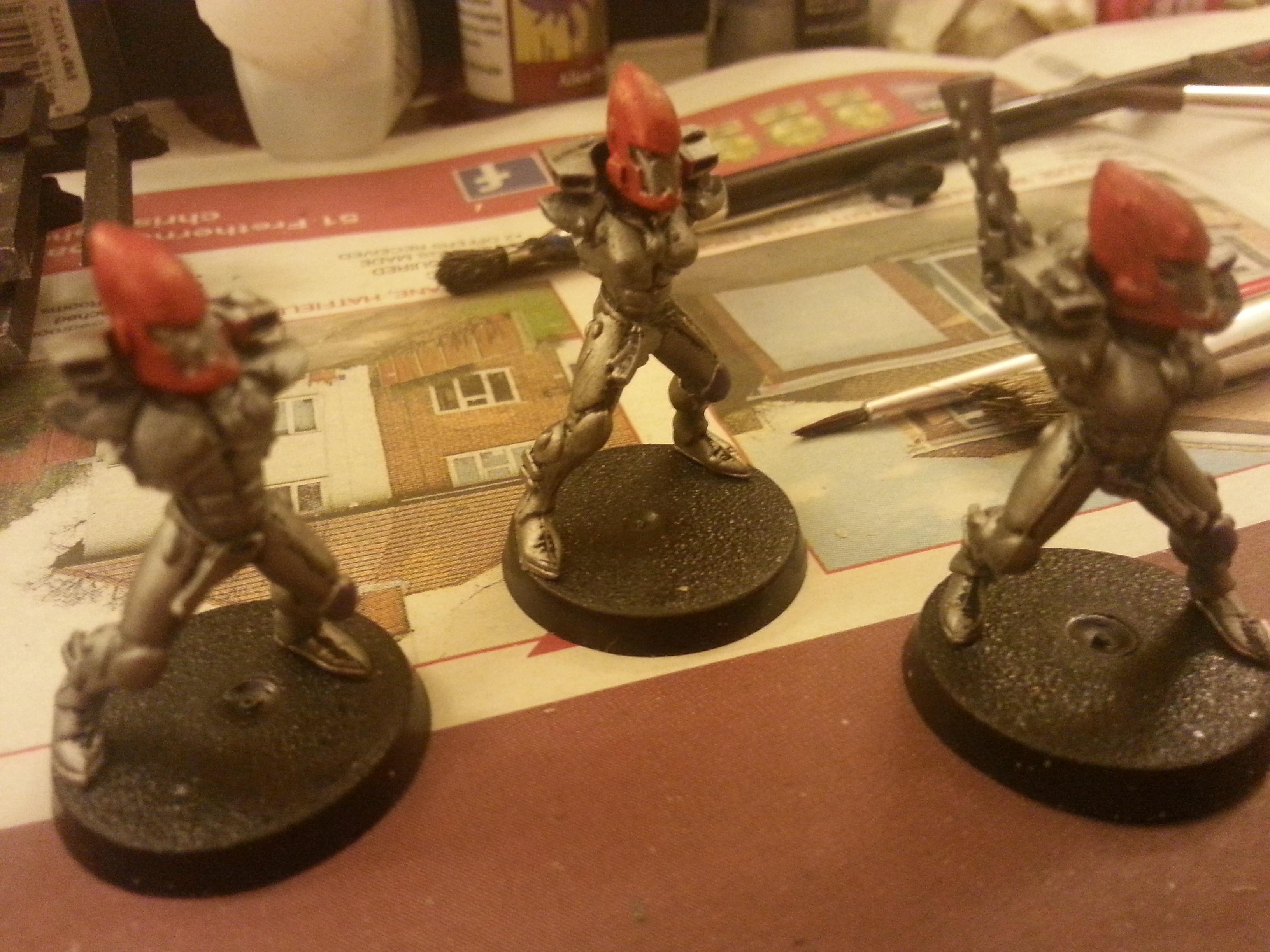 Eldar, Guardians, Painted, Plastic, Shuriken Catapult, Warhammer 40,000, Work In Progress