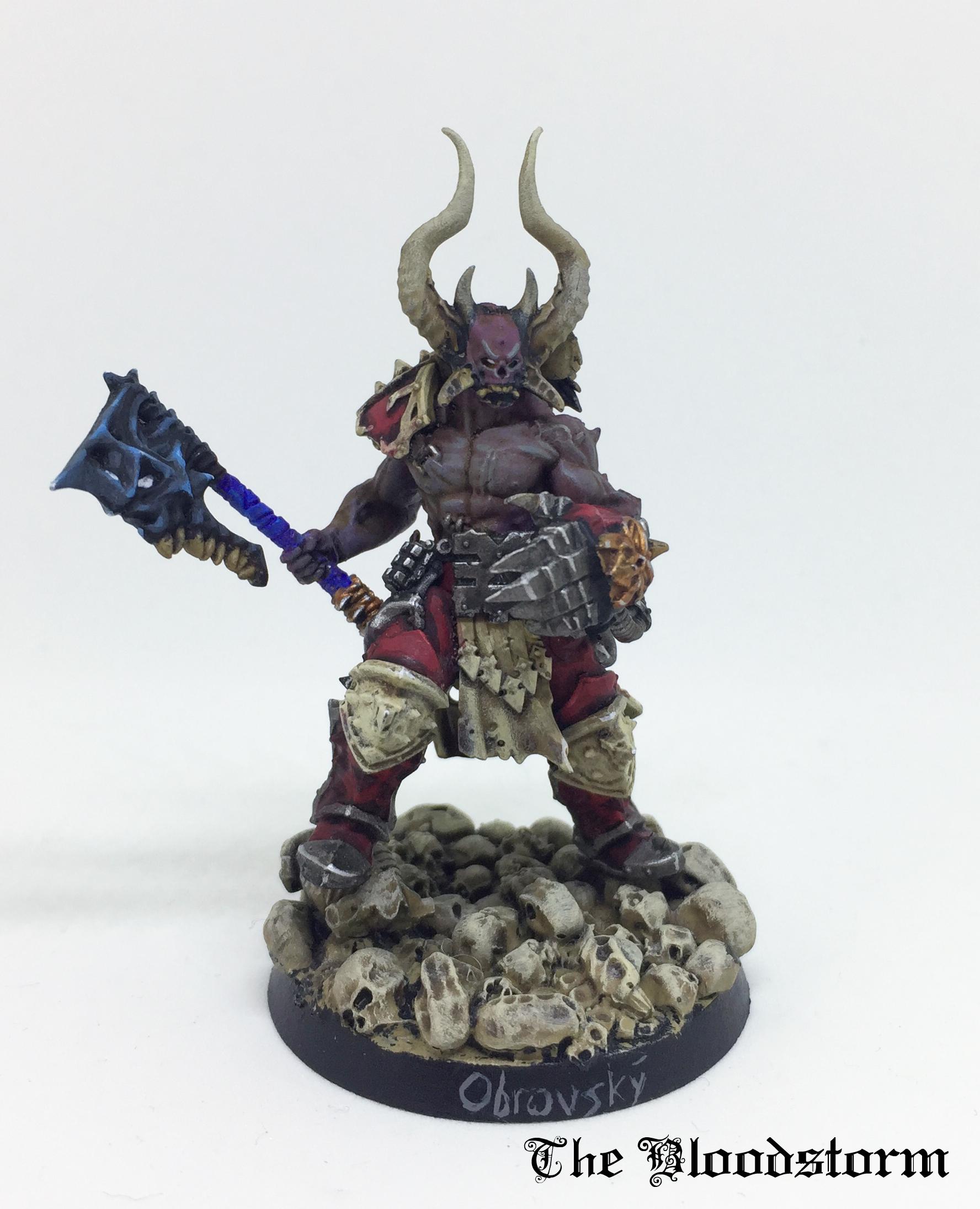 Champion, Chaos Space Marines, Daemon Weapon, Khorne, Khorne Daemonkin, Lord, Power Fist, Warhammer 40,000