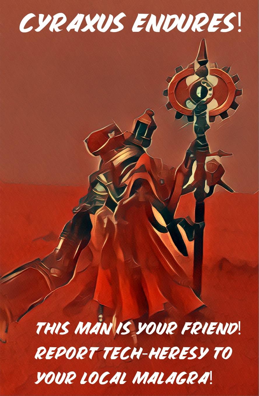 Adeptus Mechanicus, Poster, Propaganda
