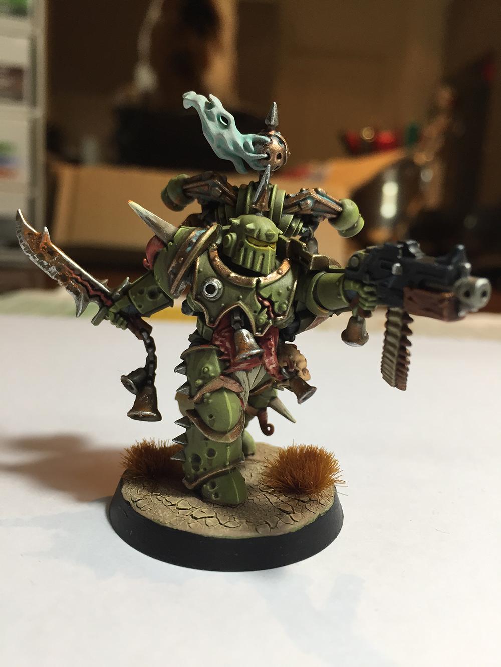 Chaos Space Marines, Cracked Base, Death Guard, Nurgle, Plague Marines, Warhammer 40,000