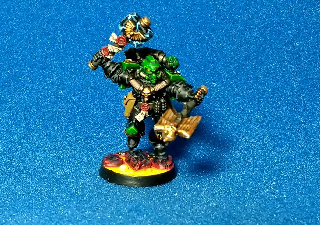 Chaplain, Salamanders, Space Marines, Xavier