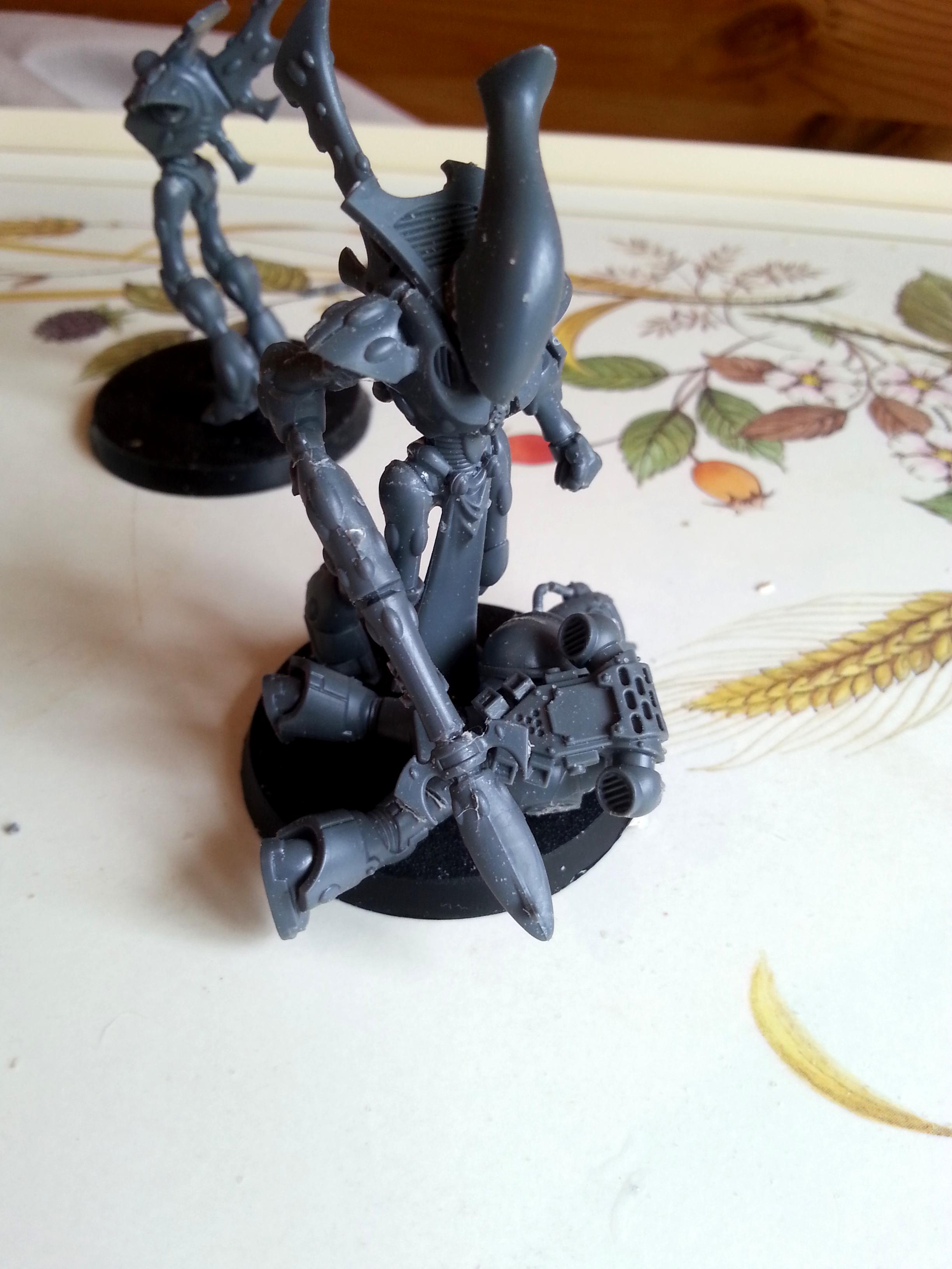Conversion, D-scythe, Eldar, Games Workshop, Space Marines, Waithguard, Warhammer 40,000, Work In Progress