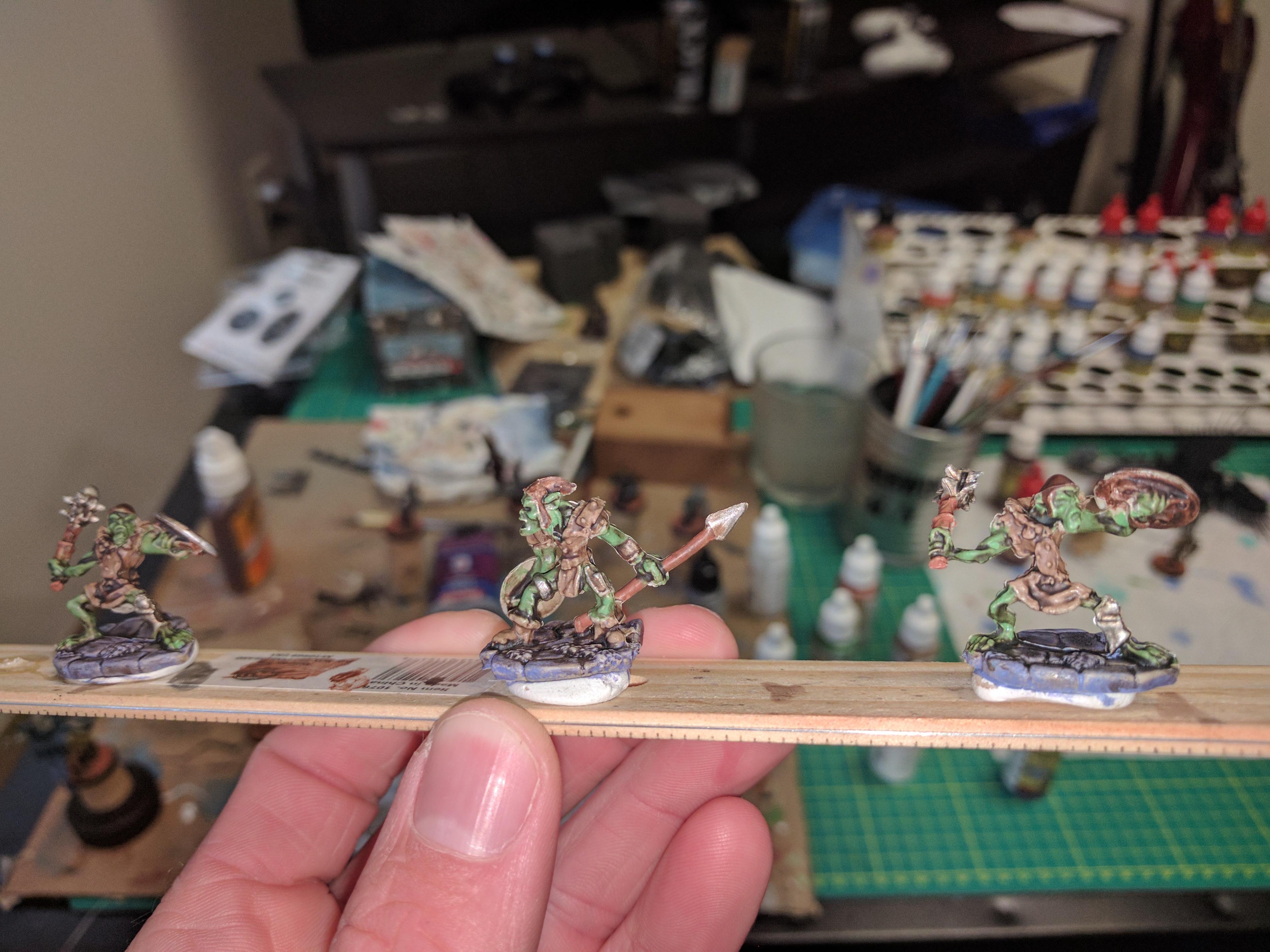 Here are some goblins I did with this method