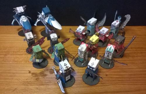 Chibi, Cute, Eldar, Paper