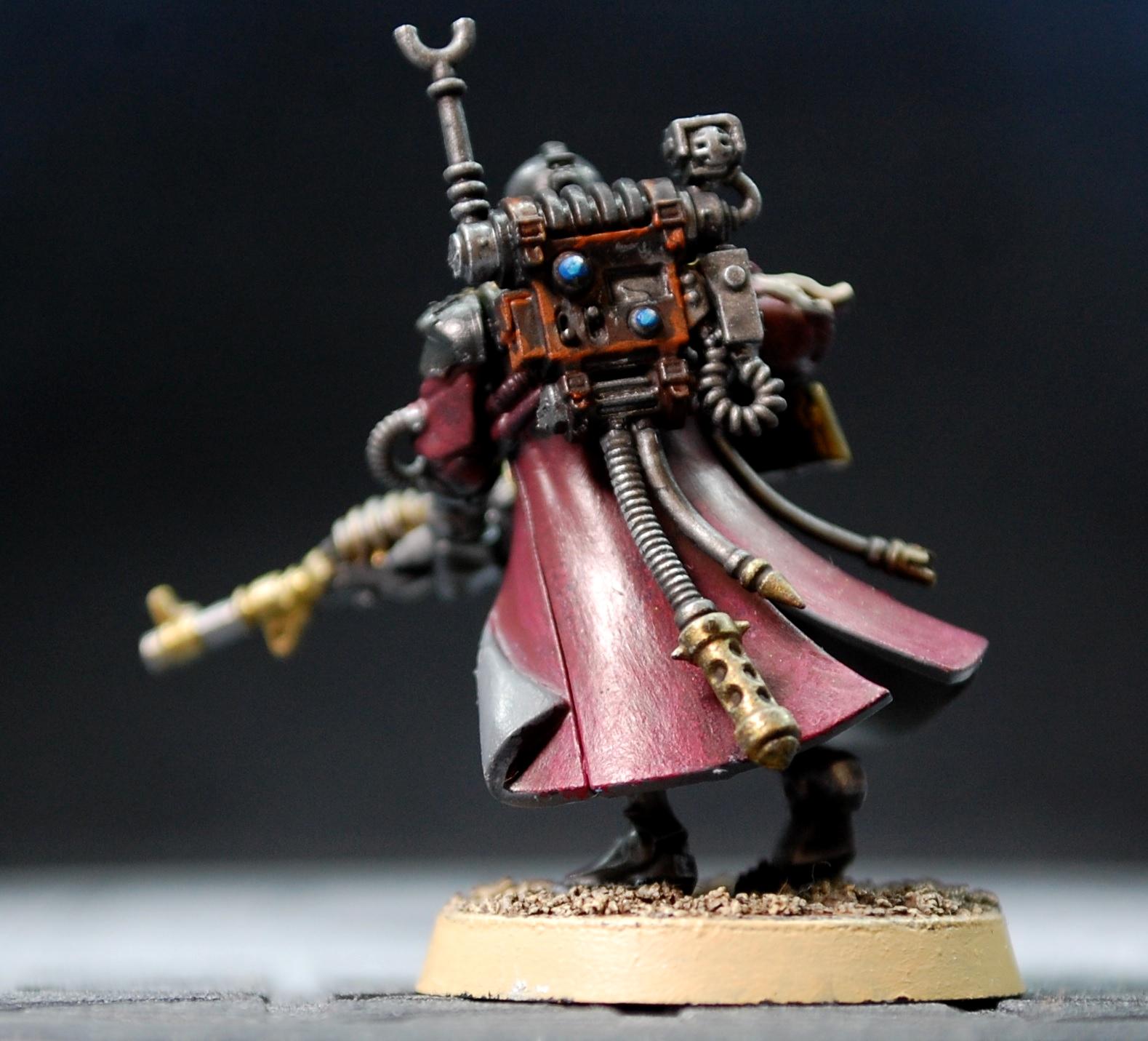 test model, backpack