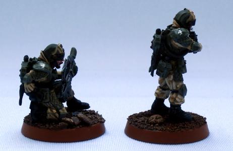 Astra Militarum, Captain Brown, Drop Troops, Elysian, Elysian Vox Troopers, Imperial Guard