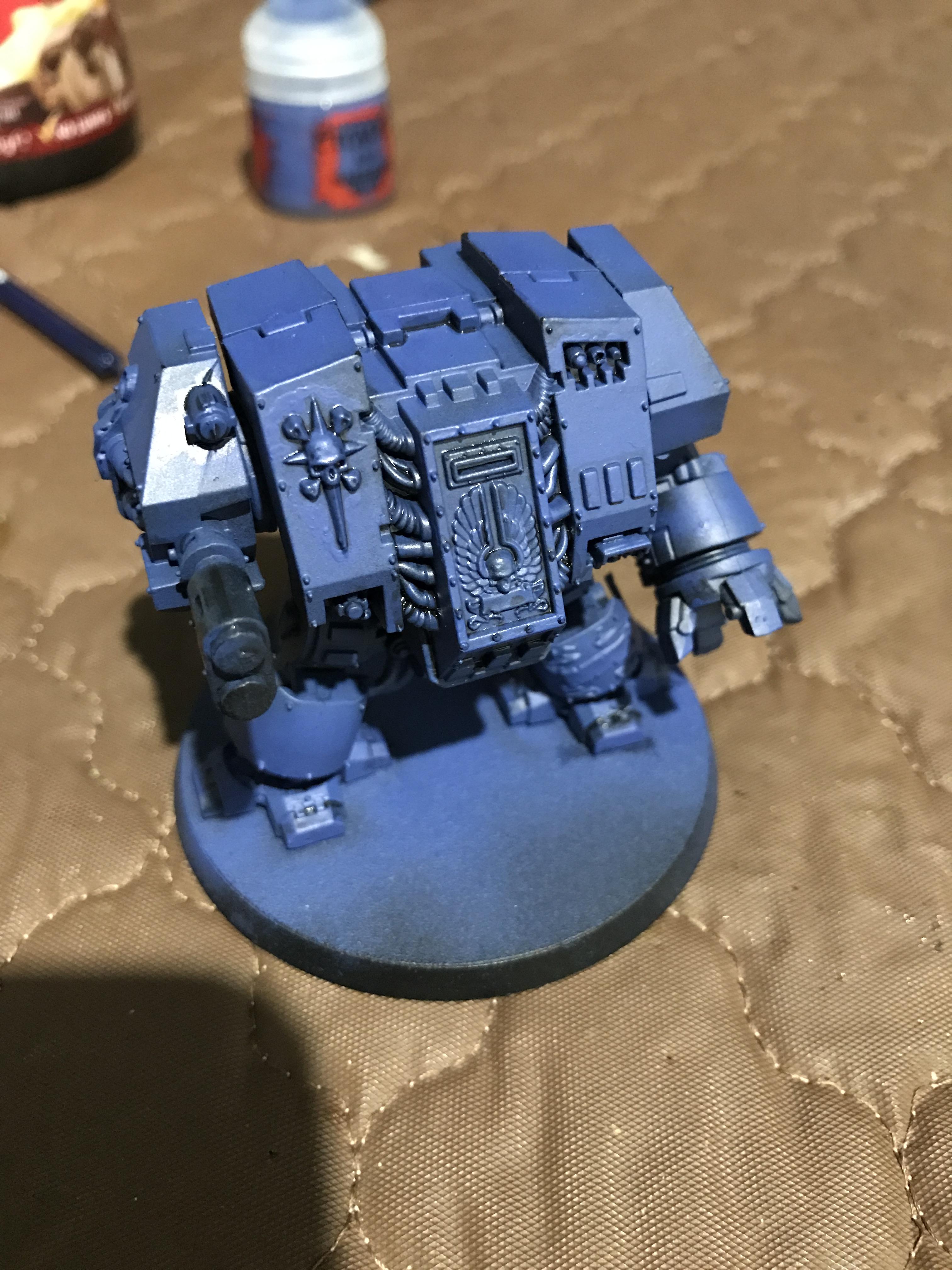 Resprayed base coat. I would have preferred to keep more black but I over did it. 