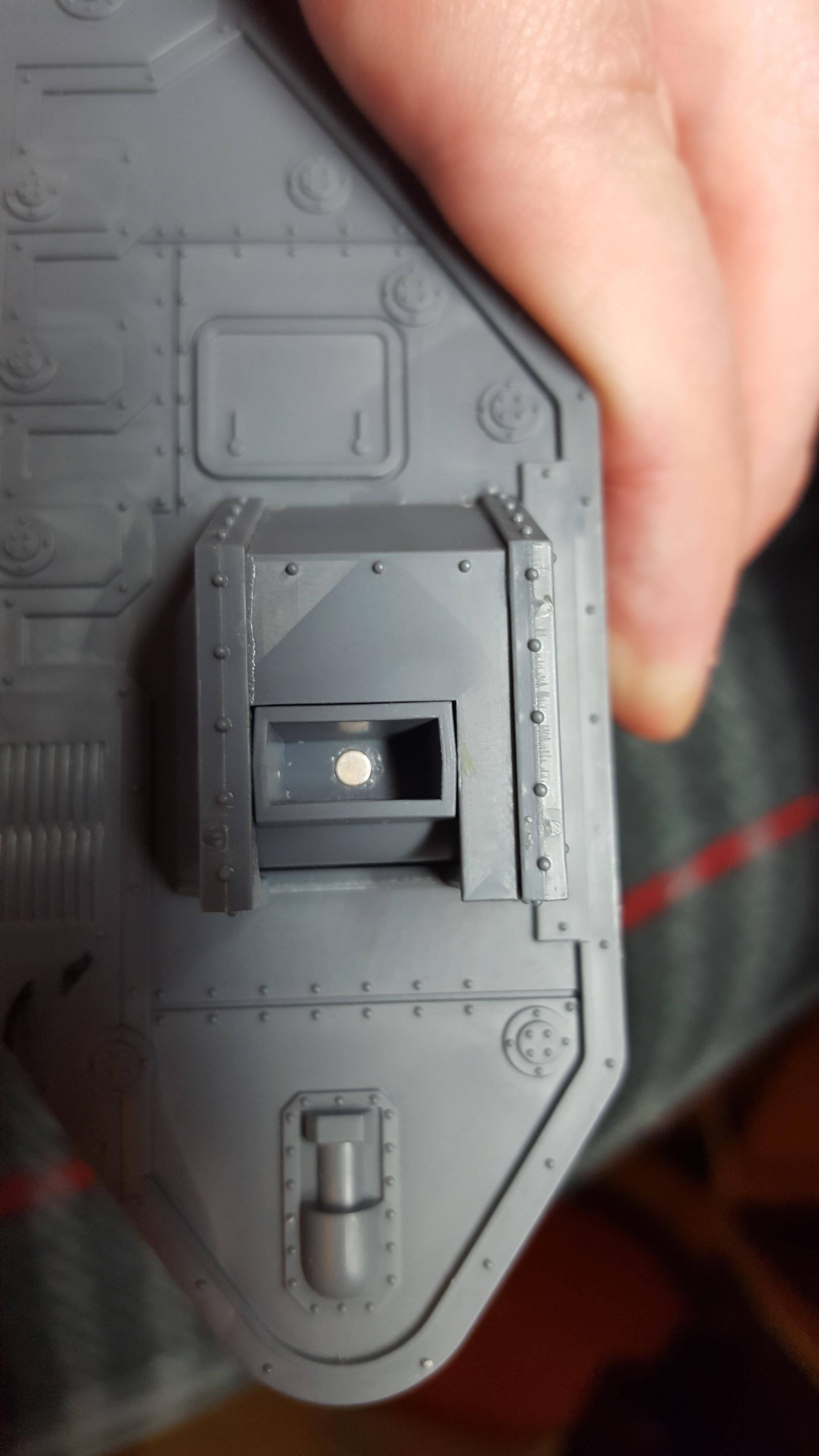 magnet in place