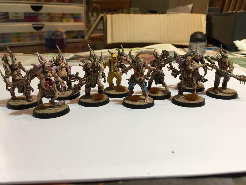 Chaos, Cracked Base, Death Guard, Nurgle, Pox Walkers, Warhammer 40,000