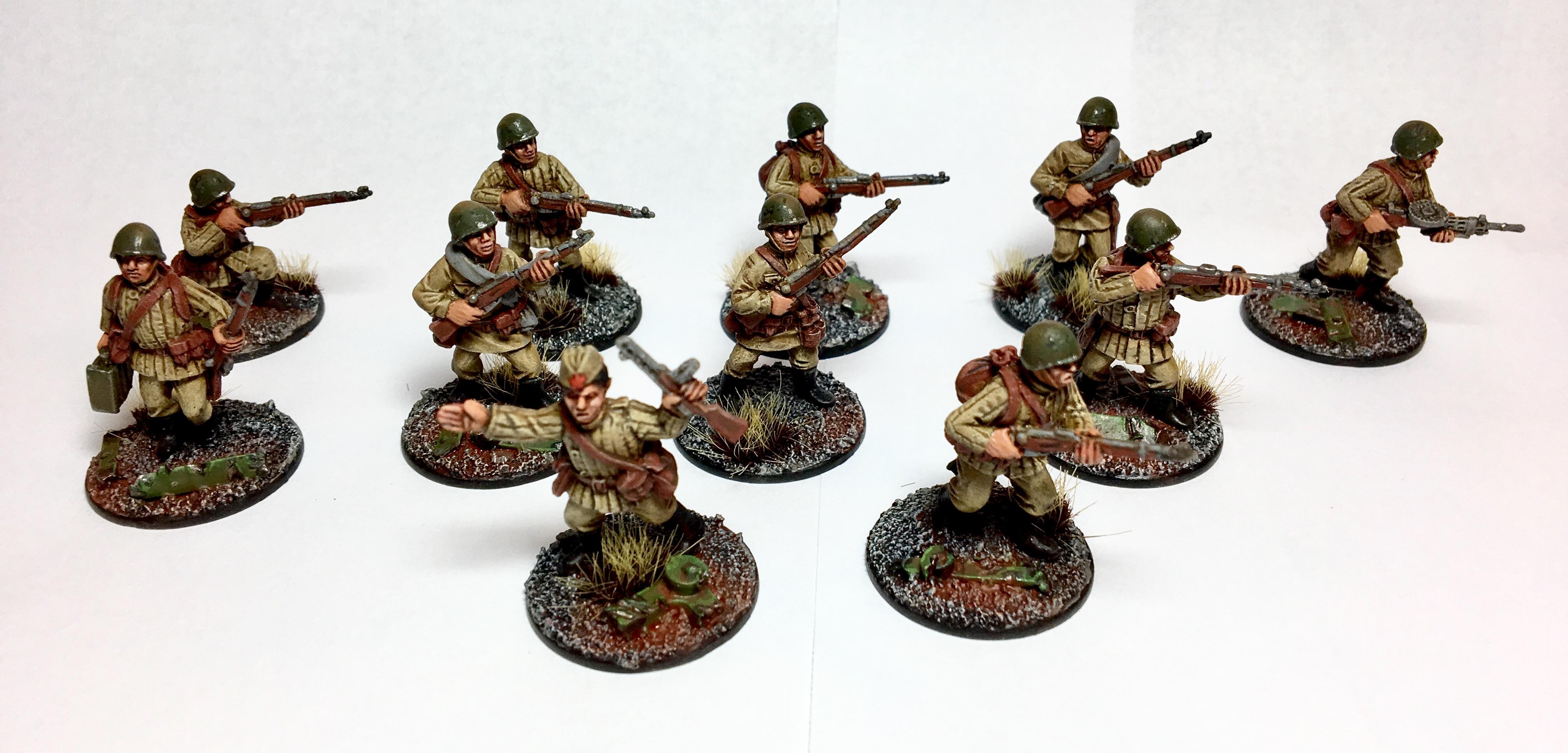 Bolt Action, Bolt Action Soviet, Historical, Soviet, Soviet Infantry, World War 2