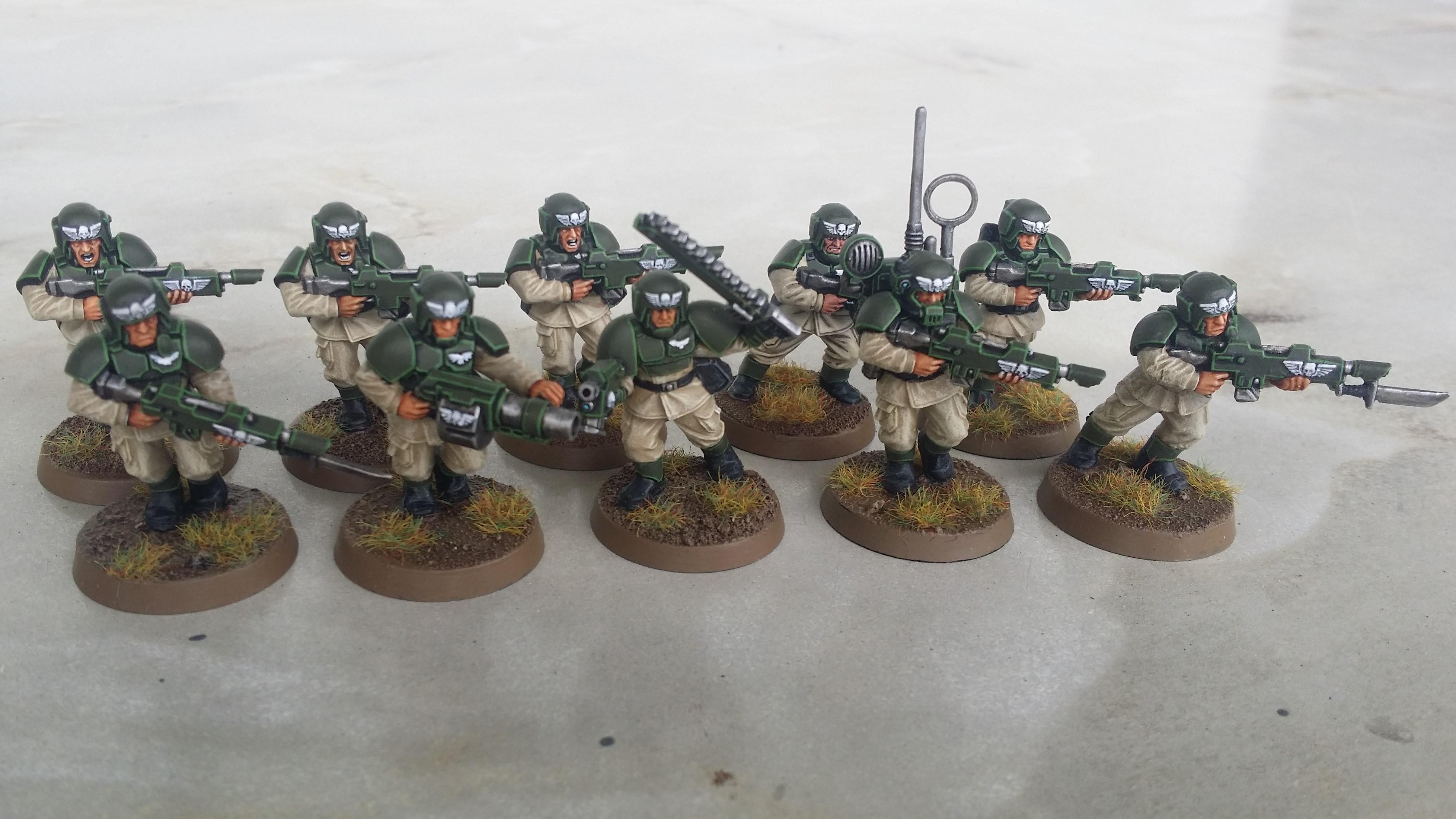 Ammo, Astra, Autocannon, Autogun, Belt, Bolter, Boltgun, Cadians, Caster, Catachan, Clip, Conversion, Custom, Guard, Heavy, Imperial, Kitbash, Lasgun, Legion, Legionnaire, Magazine, Militarum, Penal, Plasma, Platoon, Sentinel, Sergeant, Shock, Soldier, Team, Trooper, Troops, Veteran, Vox, Weapon