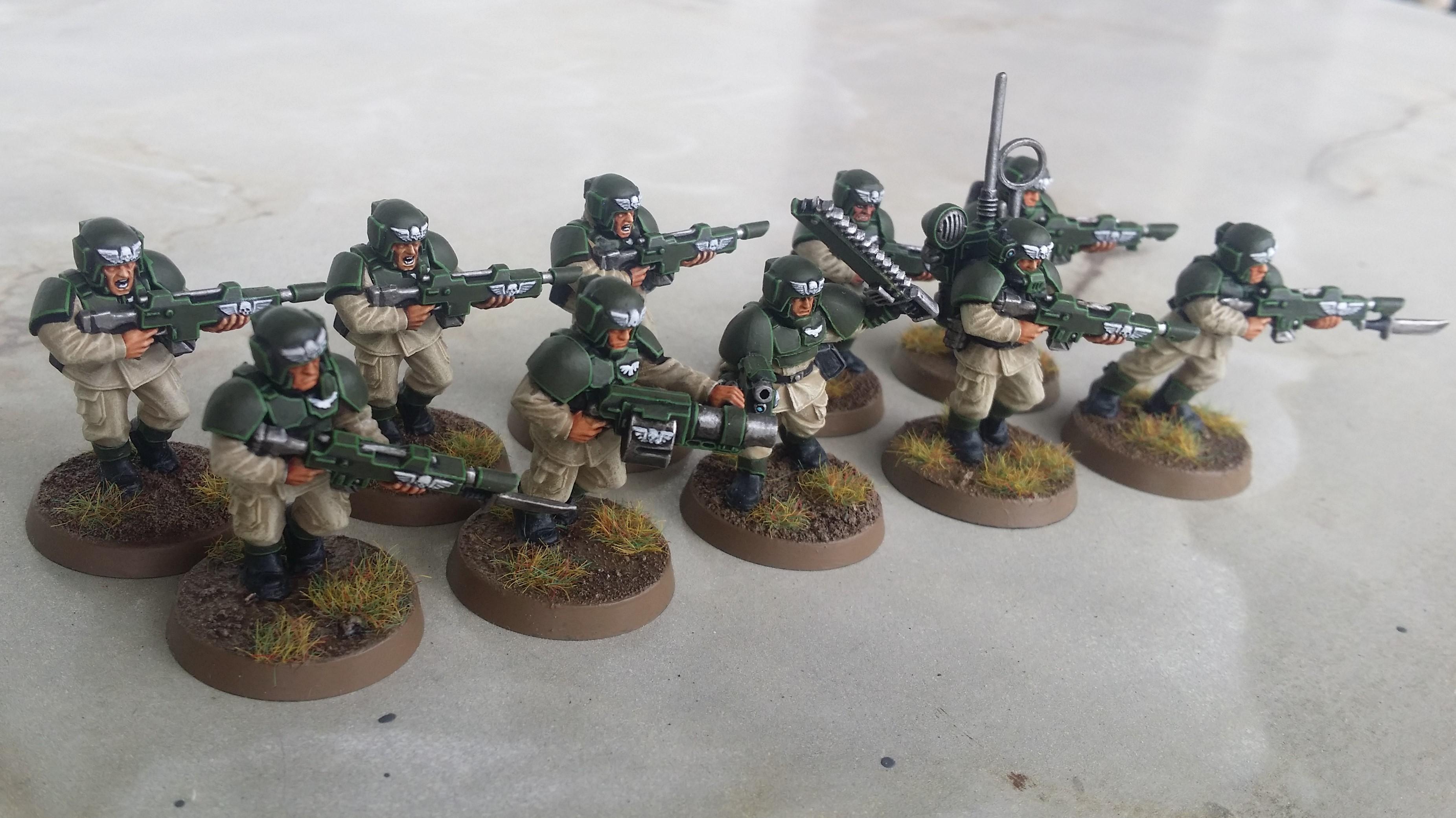 Ammo, Astra, Autocannon, Autogun, Belt, Bolter, Boltgun, Cadians, Caster, Catachan, Clip, Conversion, Custom, Guard, Heavy, Imperial, Kitbash, Lasgun, Legion, Legionnaire, Magazine, Militarum, Penal, Plasma, Platoon, Sentinel, Sergeant, Shock, Soldier, Team, Trooper, Troops, Veteran, Vox, Weapon