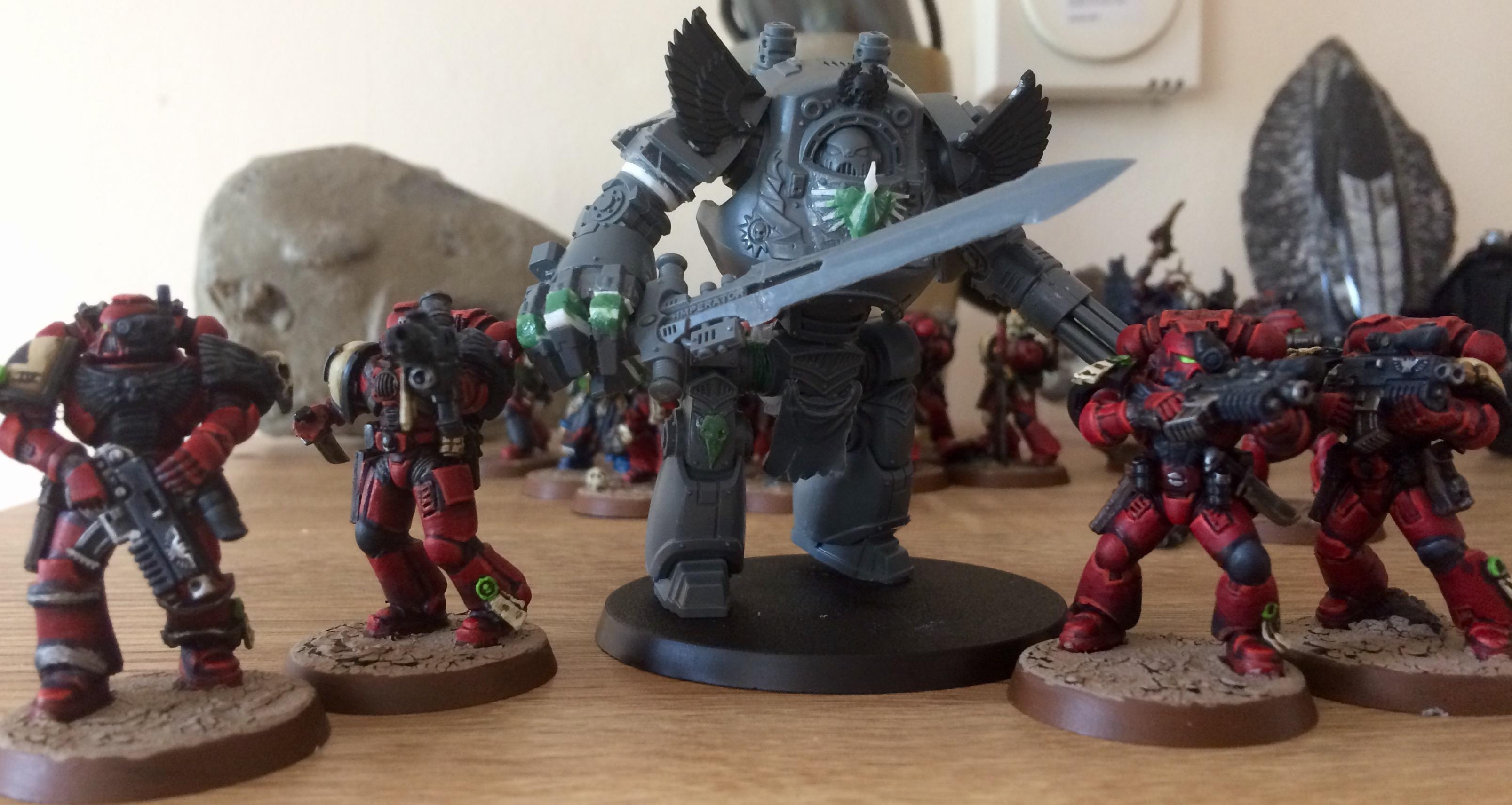 Blending, Blood Ravens, Contemptor, Conversion, Dreadnought, Flyer, Kitbash, Space Marines, Stormraven
