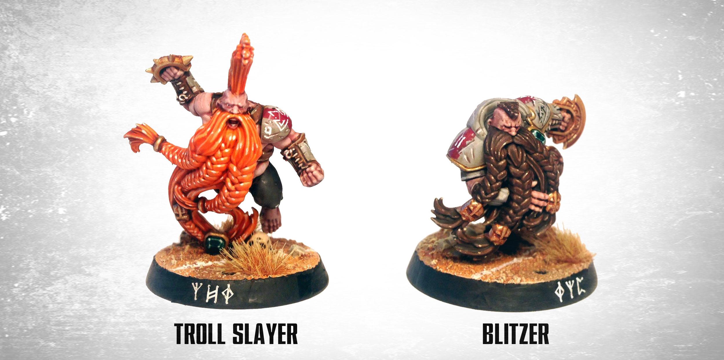 Blood Bowl, Chipping, Dwarves, Football, Sport, Weathered