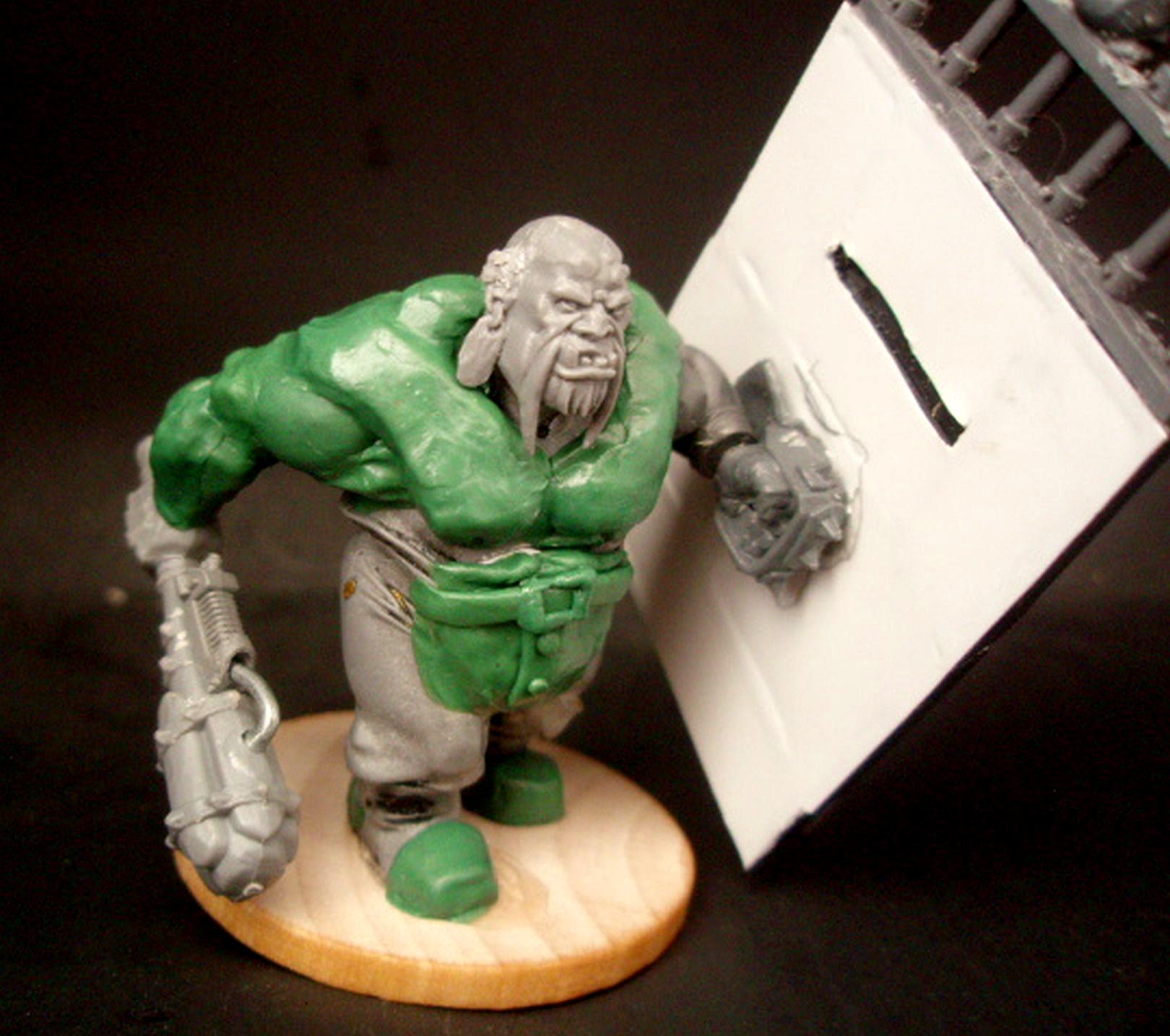 Brute Shield, Bullgryn, Bullgryn Sculpts, Ogryn Sculpts, Power Maul, Sculpted Bullgryn, Sculpting