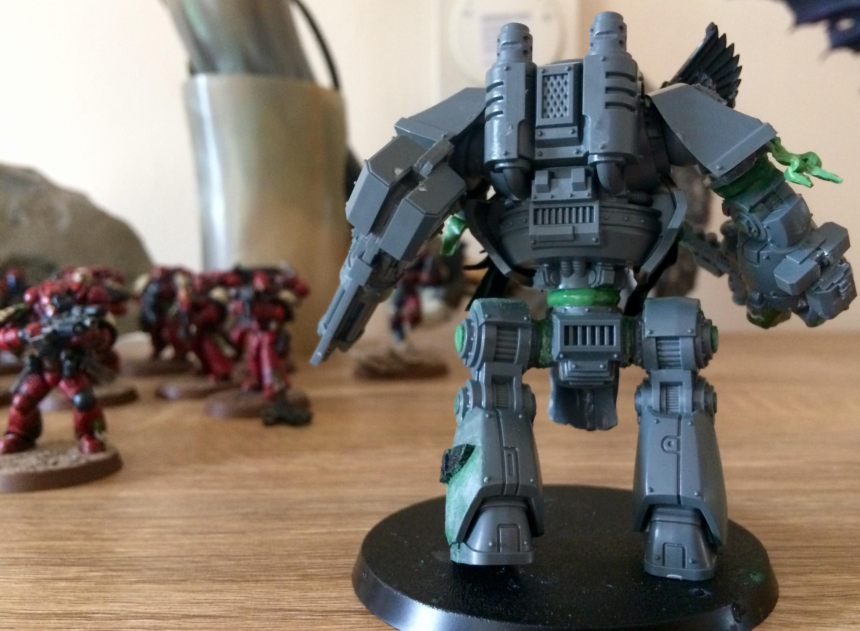 Blending, Blood Ravens, Contemptor, Conversion, Dreadnought, Flyer, Gradient, Kitbash, Space Marines, Stormraven, Weathered