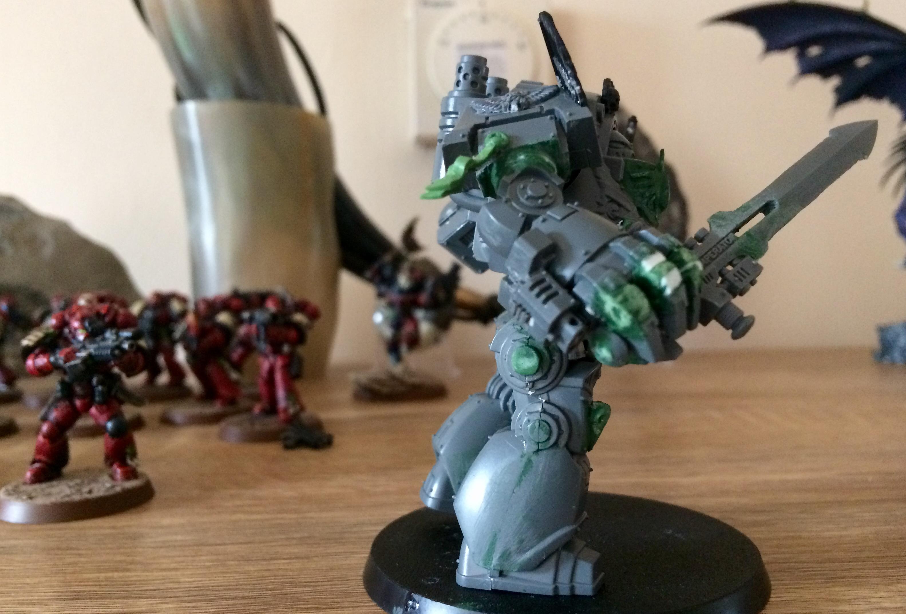 Blending, Blood Ravens, Contemptor, Conversion, Dreadnought, Flyer, Gradient, Kitbash, Space Marines, Stormraven, Weathered