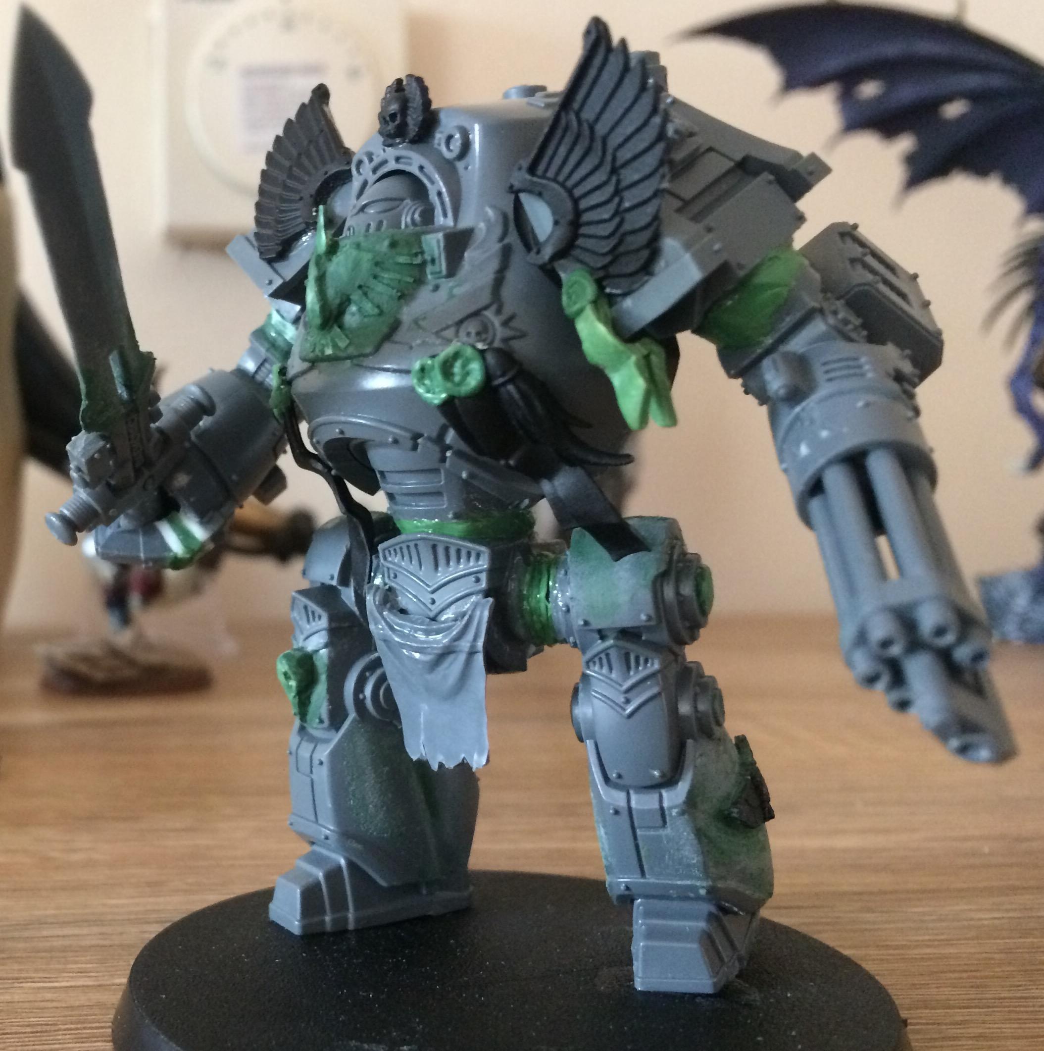 Blending, Blood Ravens, Contemptor, Conversion, Dreadnought, Flyer, Gradient, Kitbash, Space Marines, Stormraven, Weathered