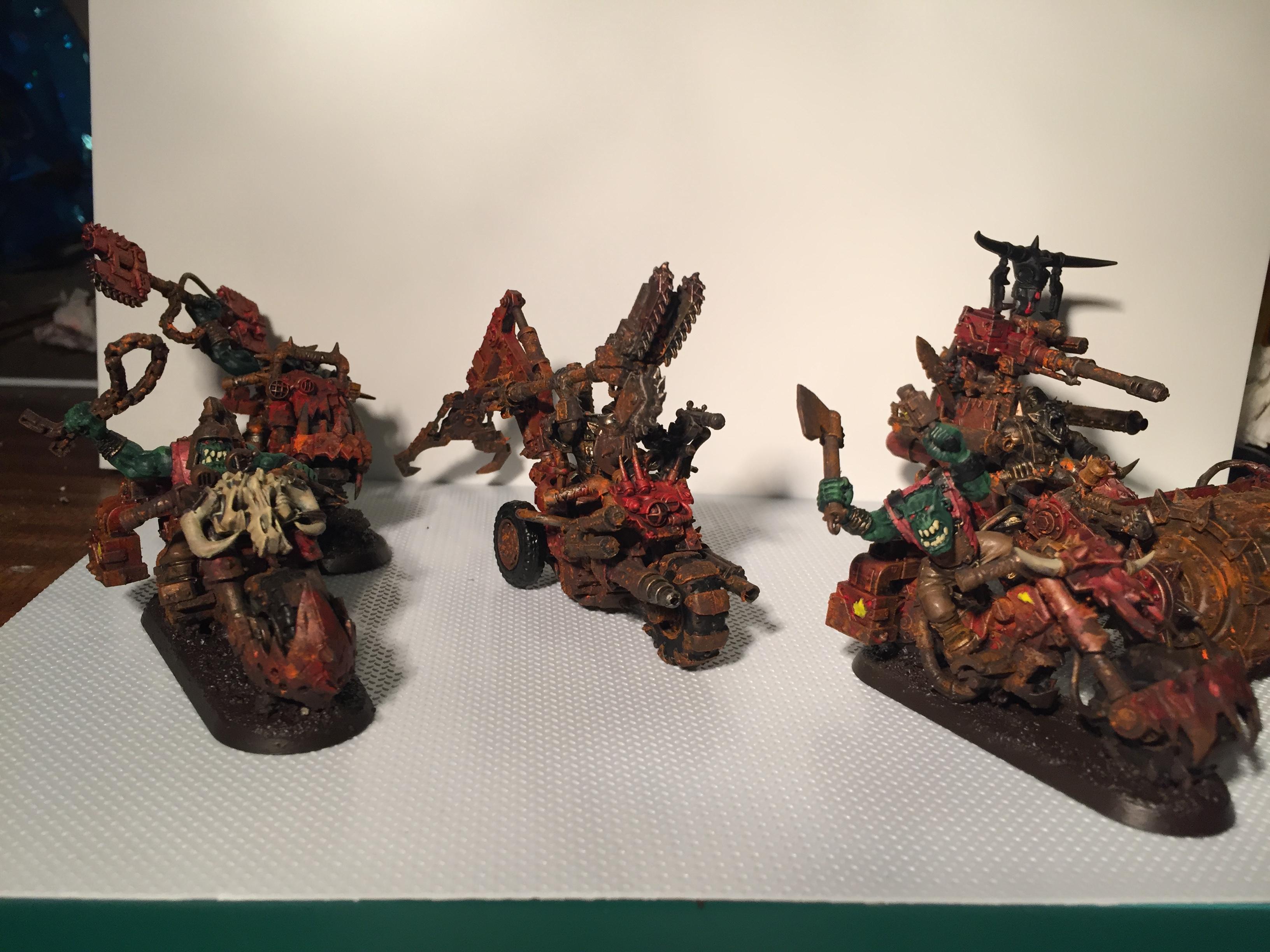 Bike, Orks, Red, Snake Bite