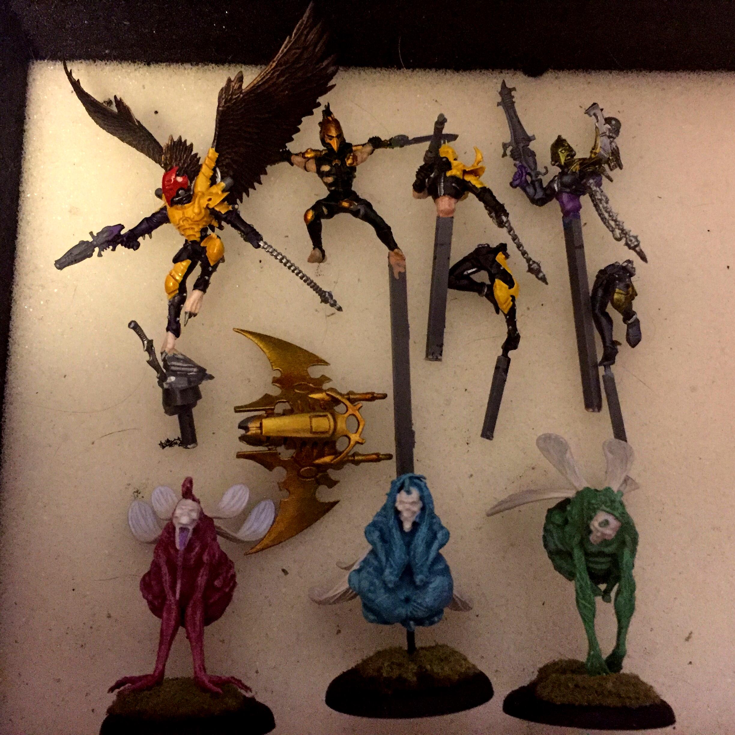 Dark Eldar, Hellion, Malifaux, Neverborn, Scourge, Will O' The Wisp, Work In Progress, Wych