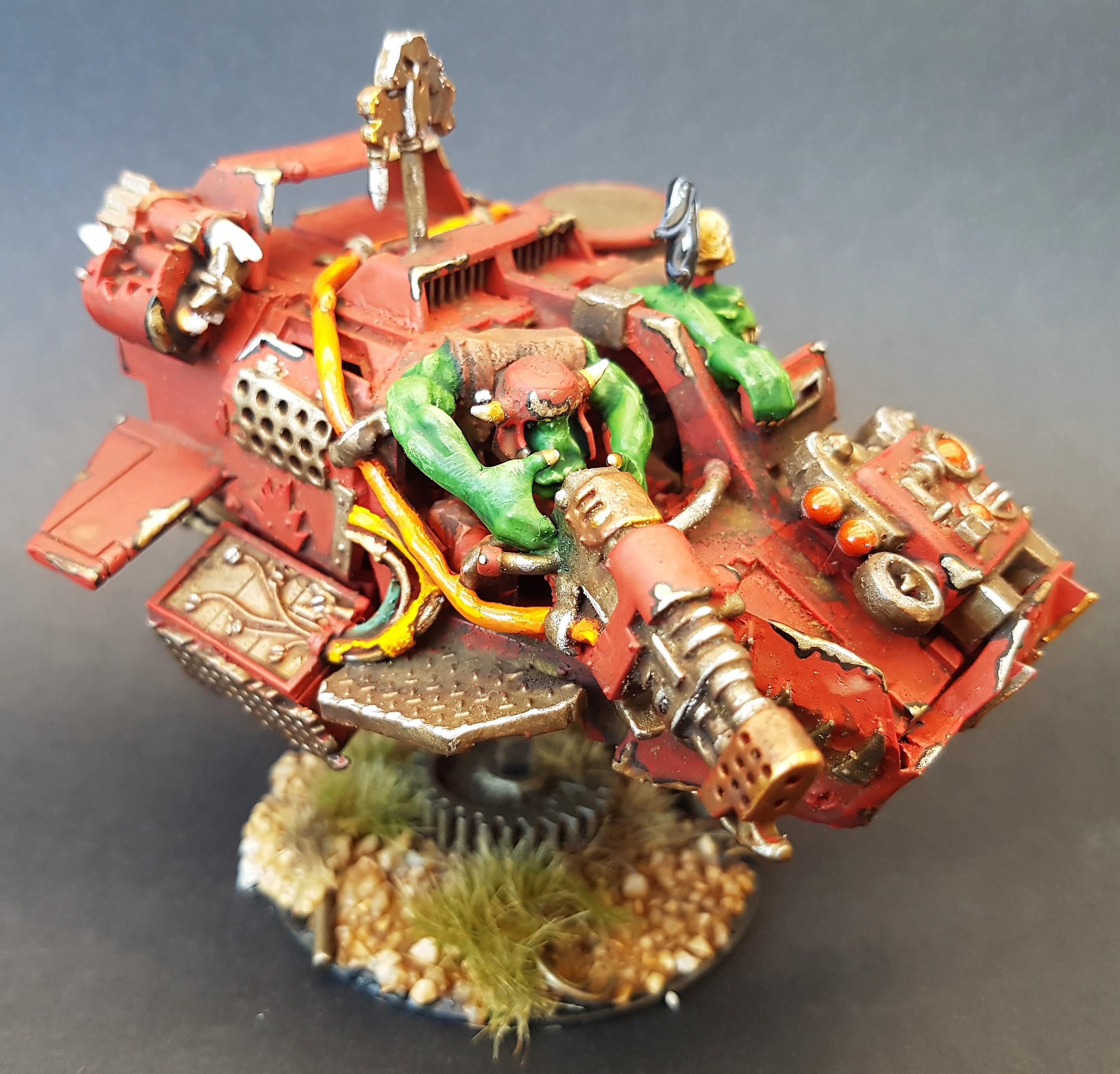 Orks, Skorcha, Land speeder converted to an Ork Skorcha