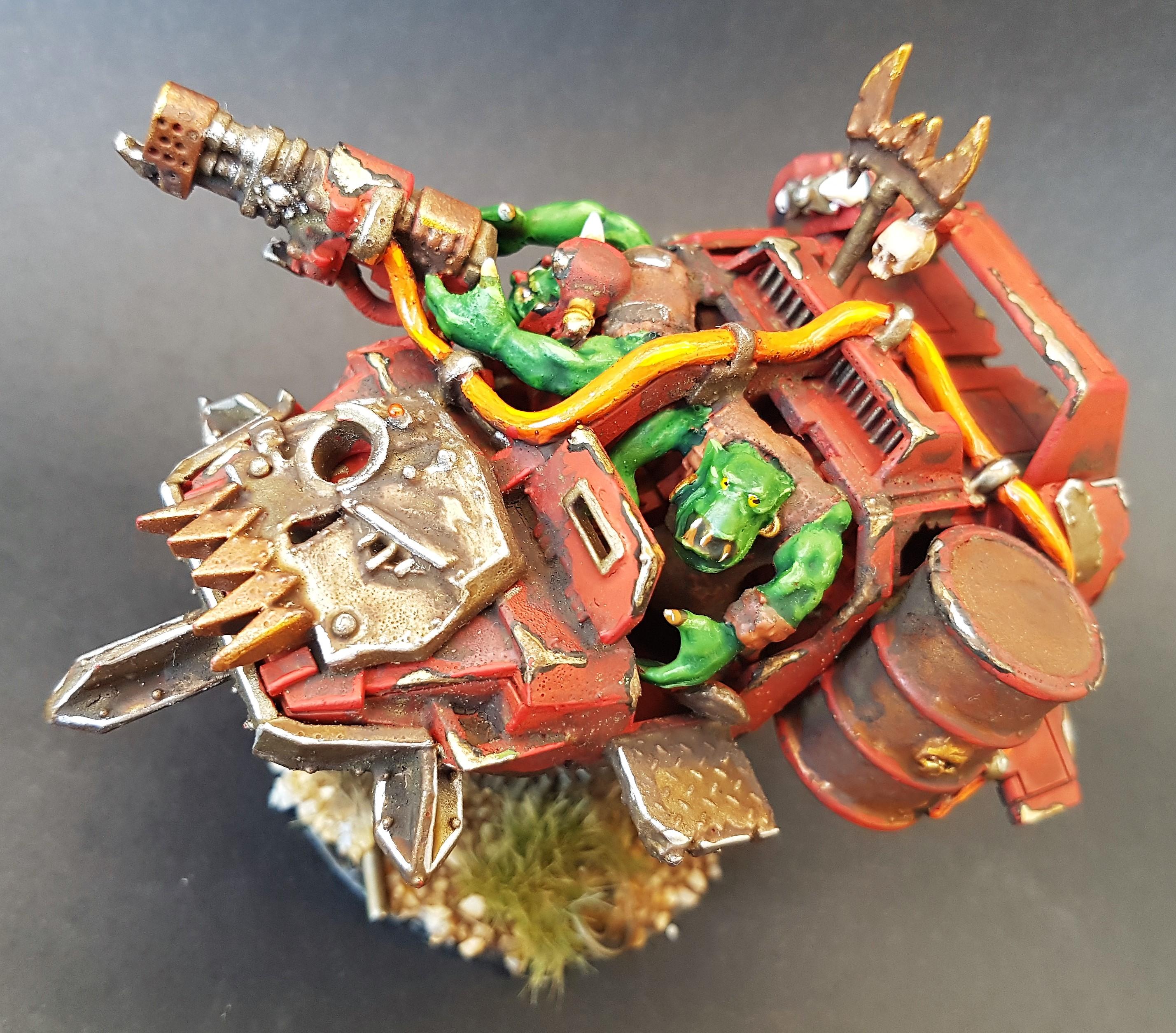 Orks, Skorcha, Land speeder converted to an Ork Skorcha
