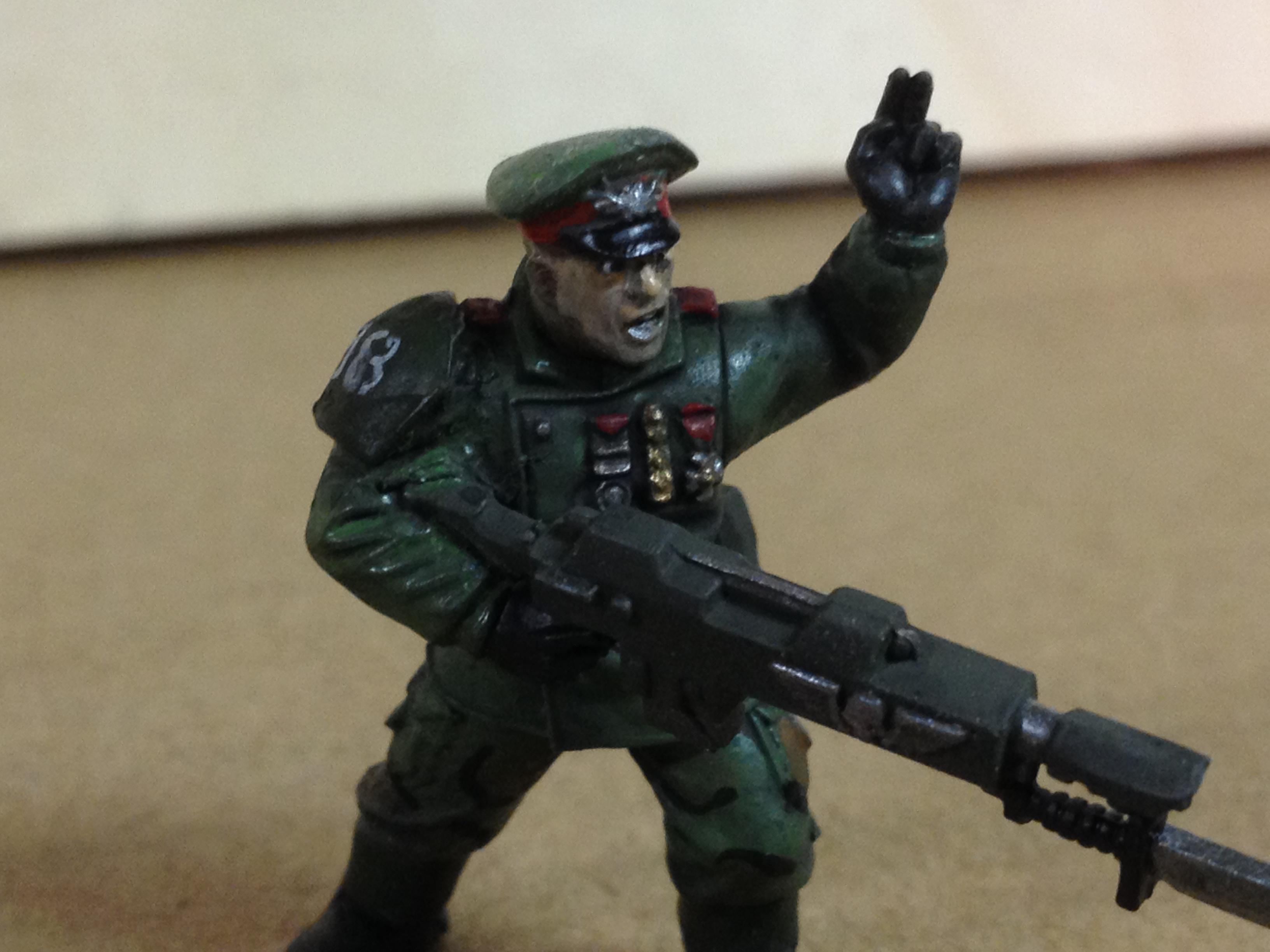 Astra Militarum, Guard, Hammer, Imperial Guard, Infantry, Kitbash, Lasgun, Lieutenant, Officer, Urban, Warhammer 40,000