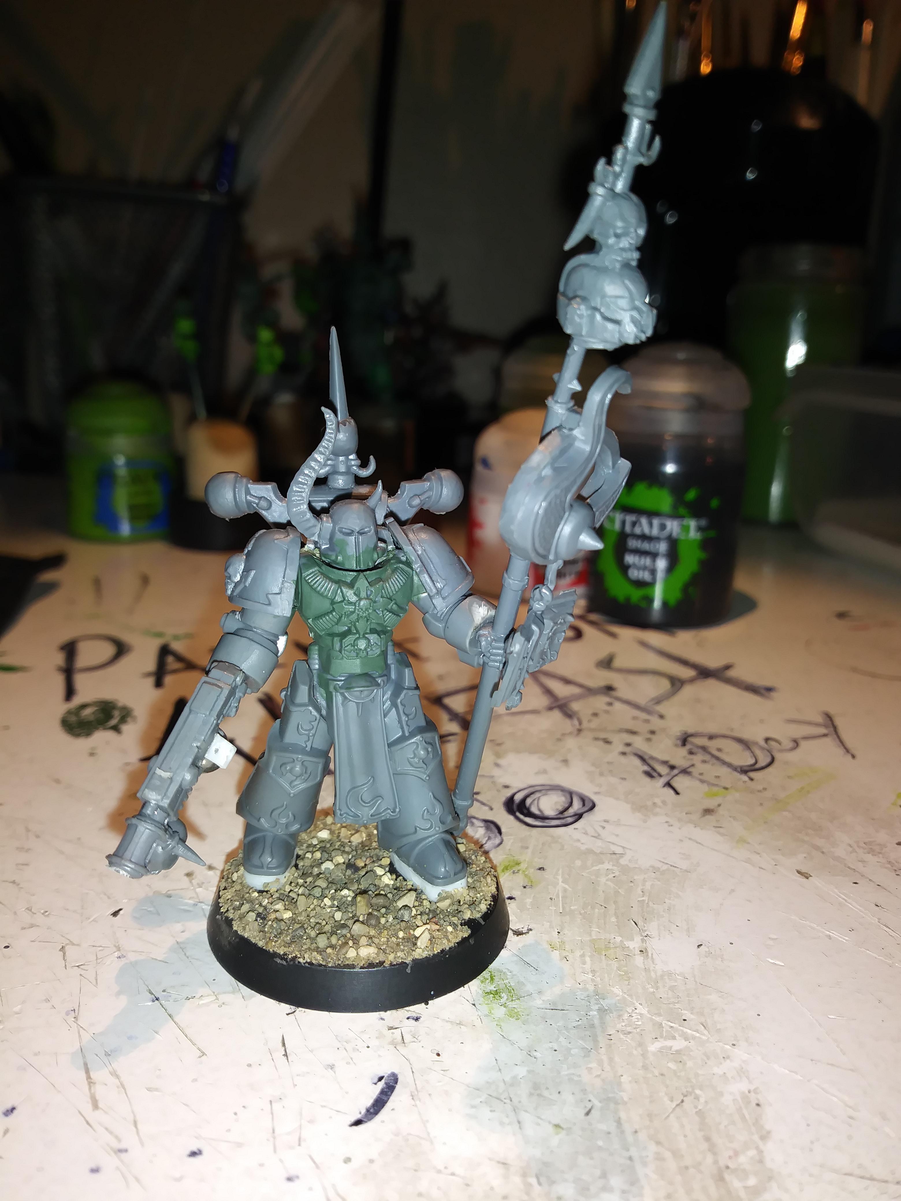 Chaos Space Marines, Icon Of Flame, Thousand Sons, True Scale, Work In Progress