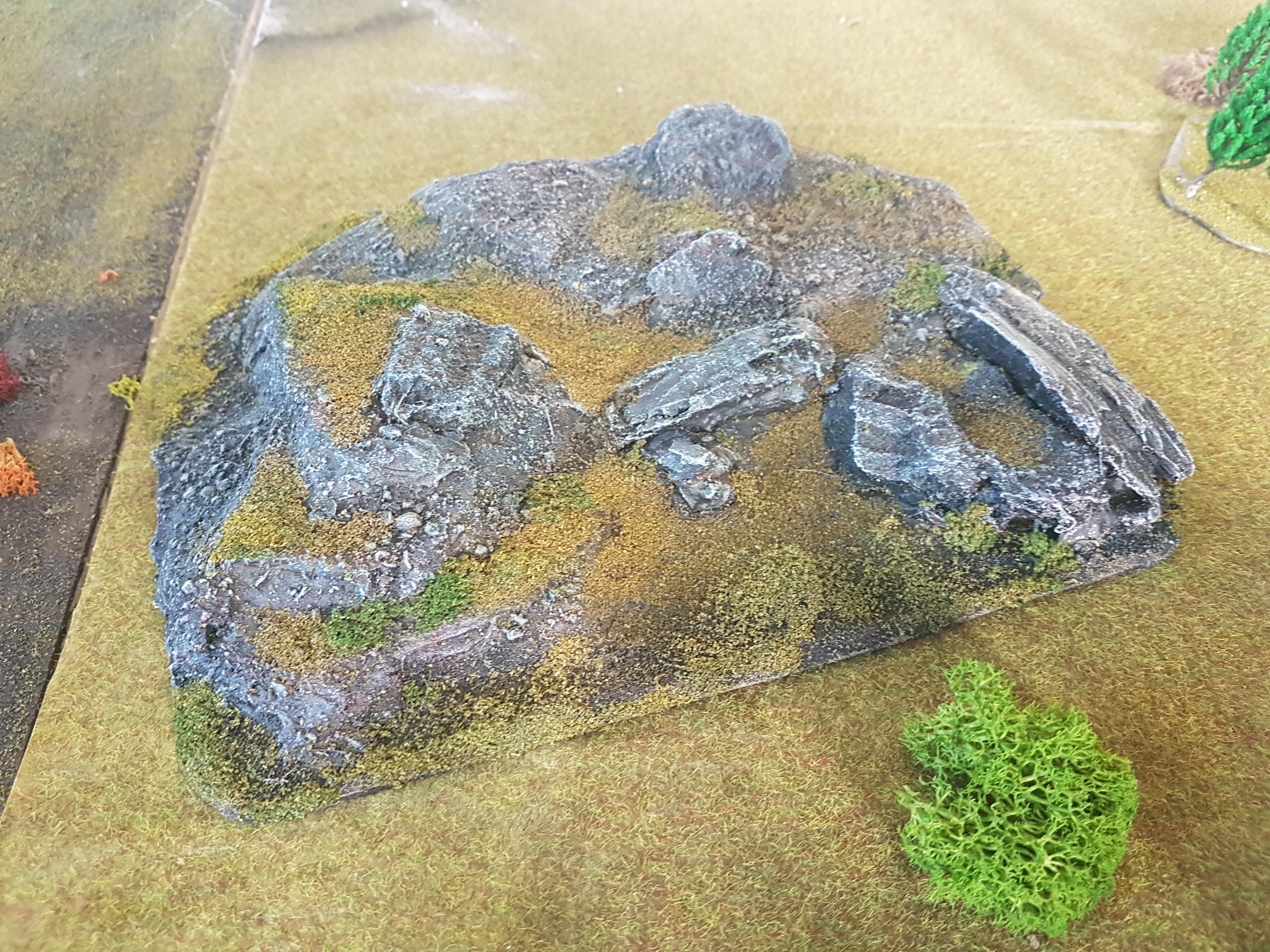 Dynamic, craggy hill