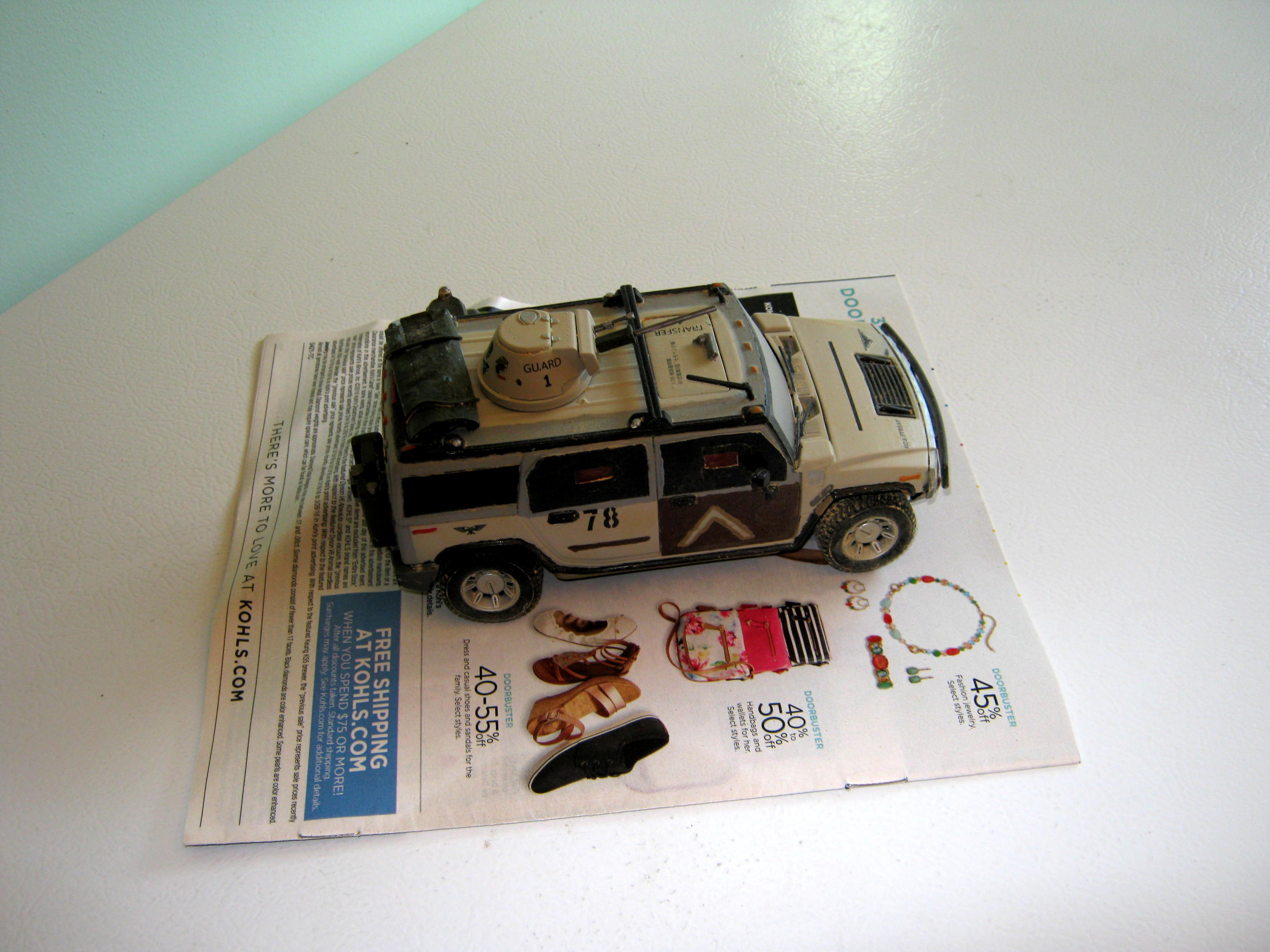 Conversion, Counts As, H2, Hummer, Hummvee, Imperial, Transport