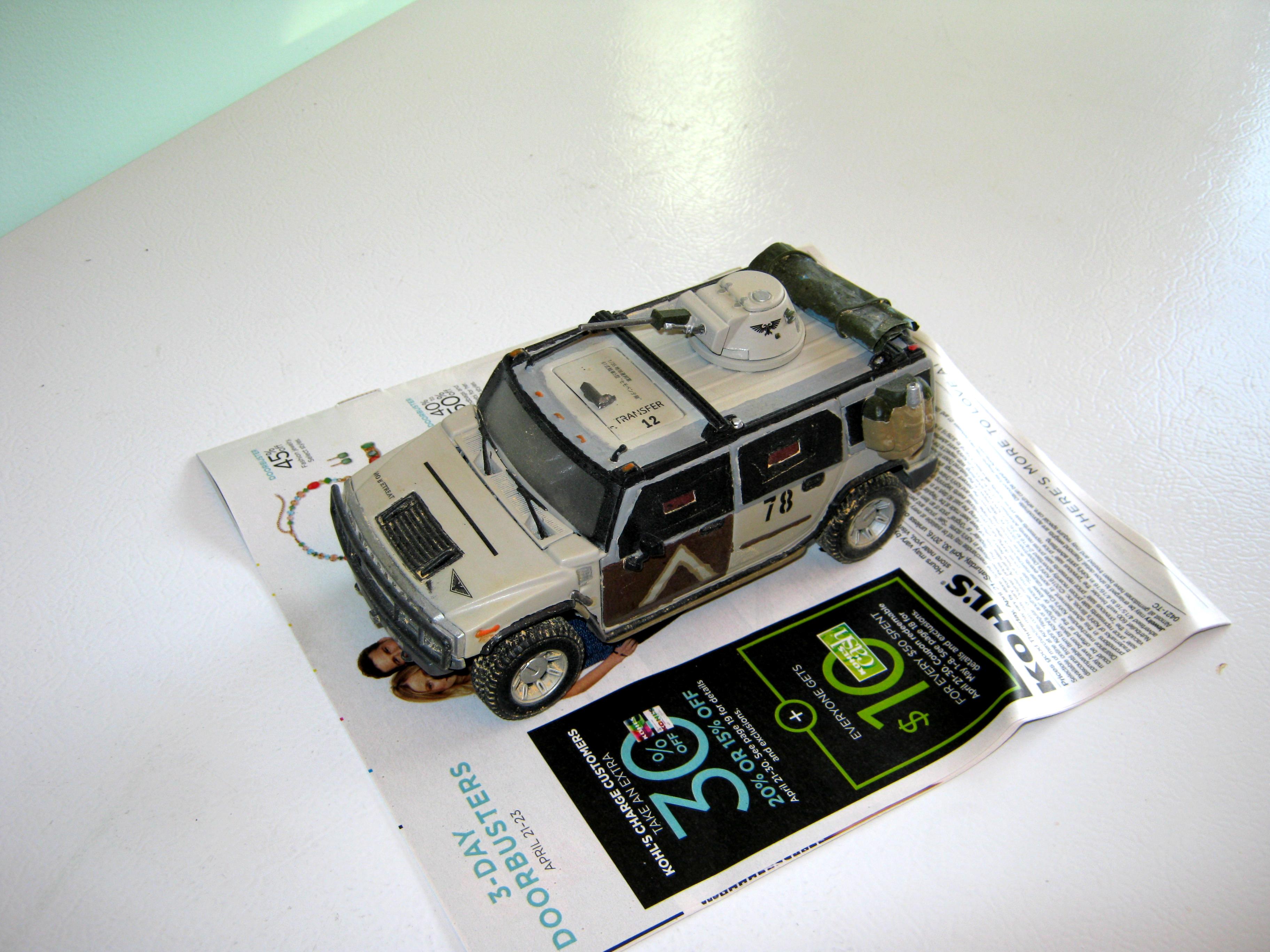 Conversion, Counts As, Die-cast, H2, Hummer, Humvee, Imperial, Transport, Truck