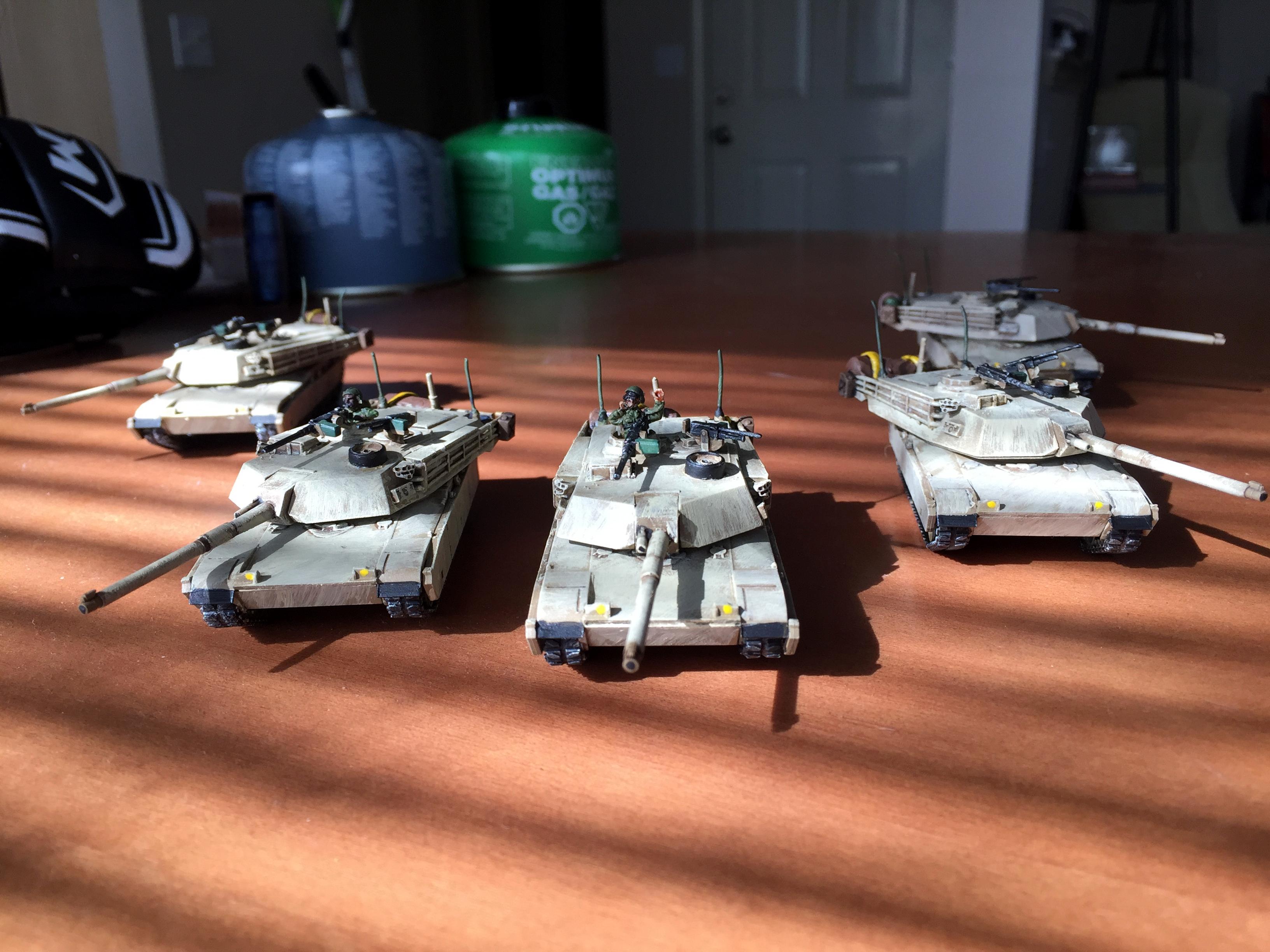 Abrams, Armor, M1a1, Modern, Tan, Team Yankee