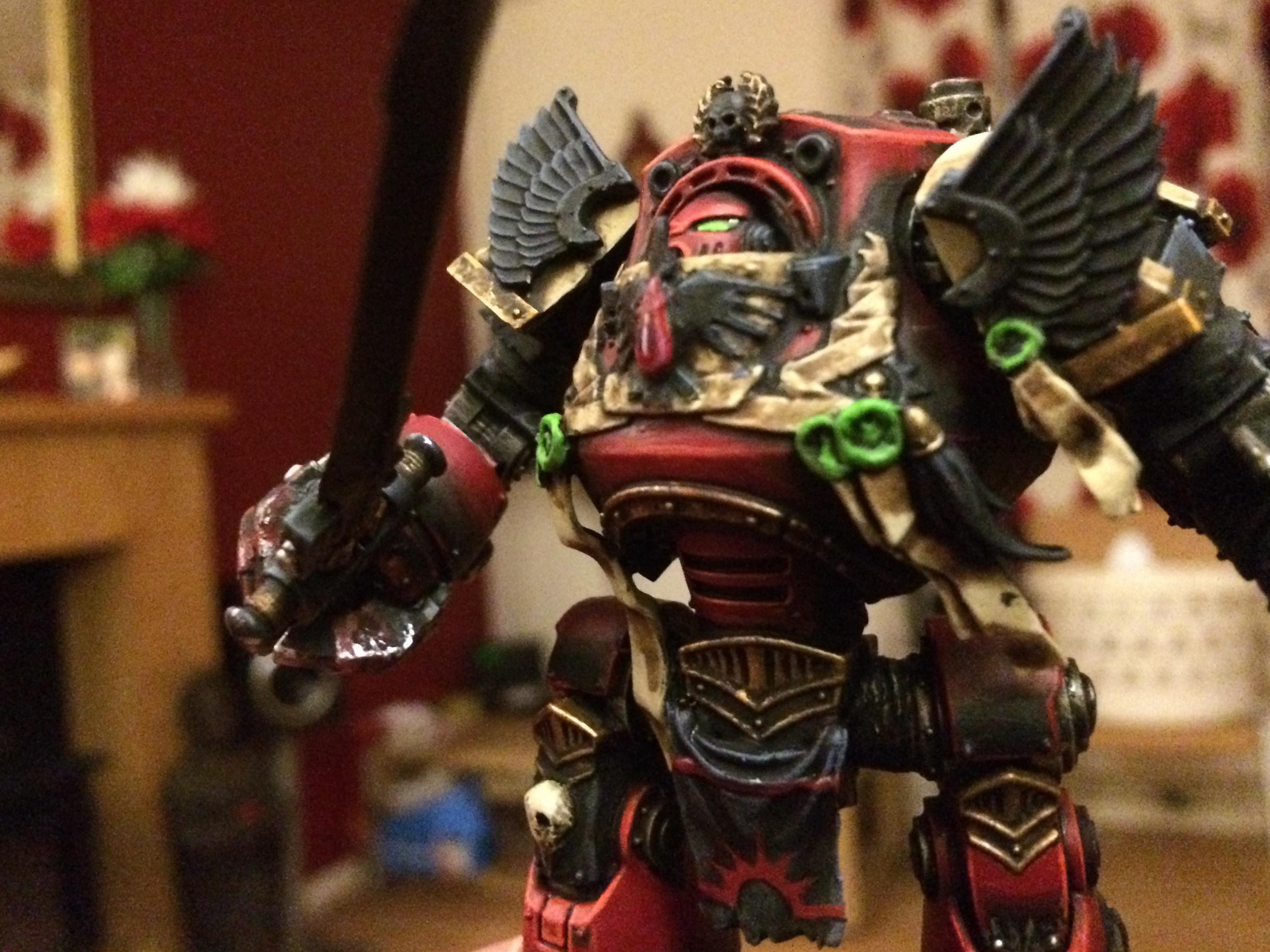 Blending, Blood Ravens, Contemptor, Conversion, Dreadnought, Flyer, Gradient, Kitbash, Space Marines, Stormraven, Weathered